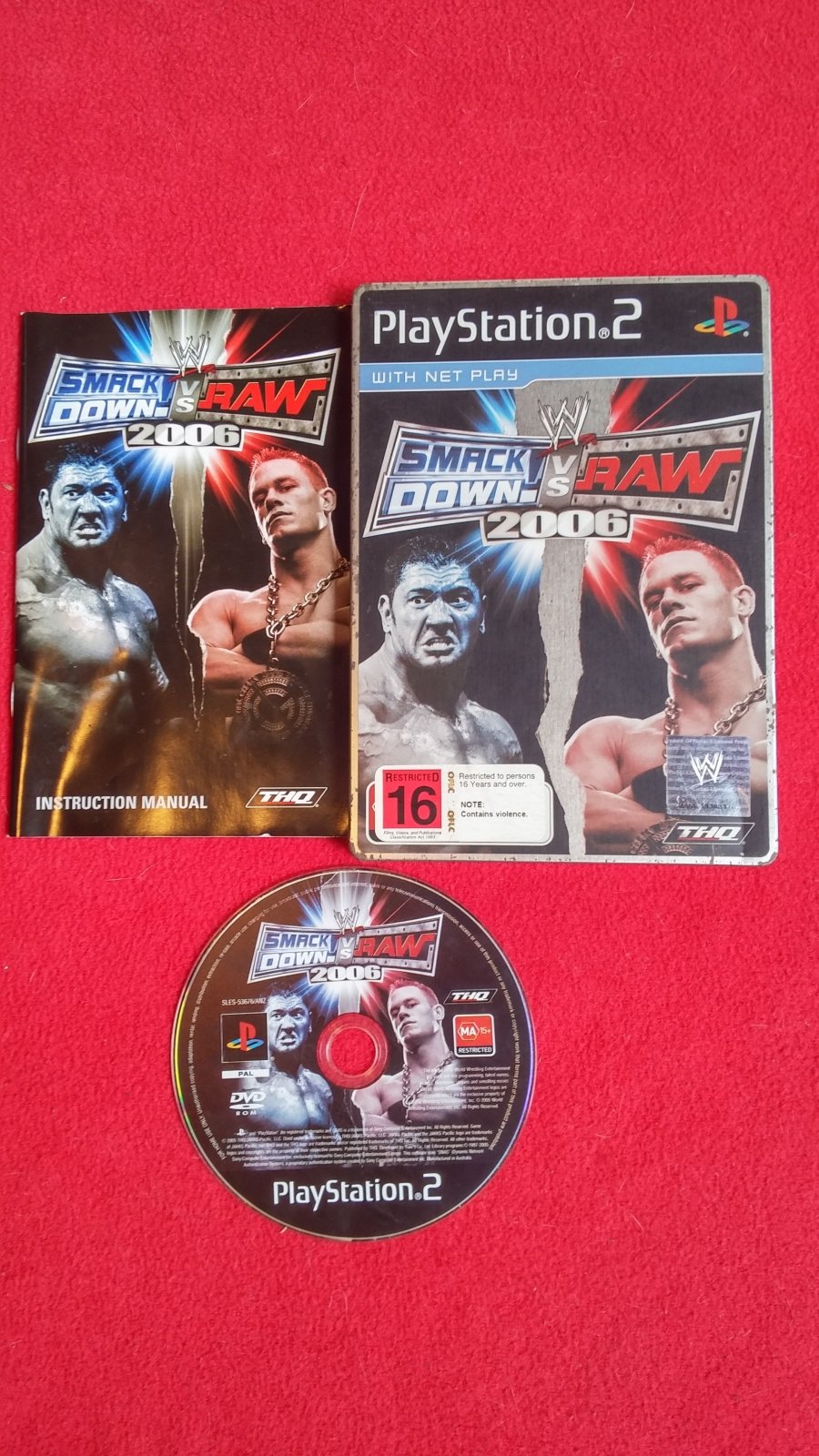 WWE Smackdown vs. Raw 2006 - Steelbook - PS2 Game - PlayStation 2, Games, Fighting - Level Up Gaming NZ
