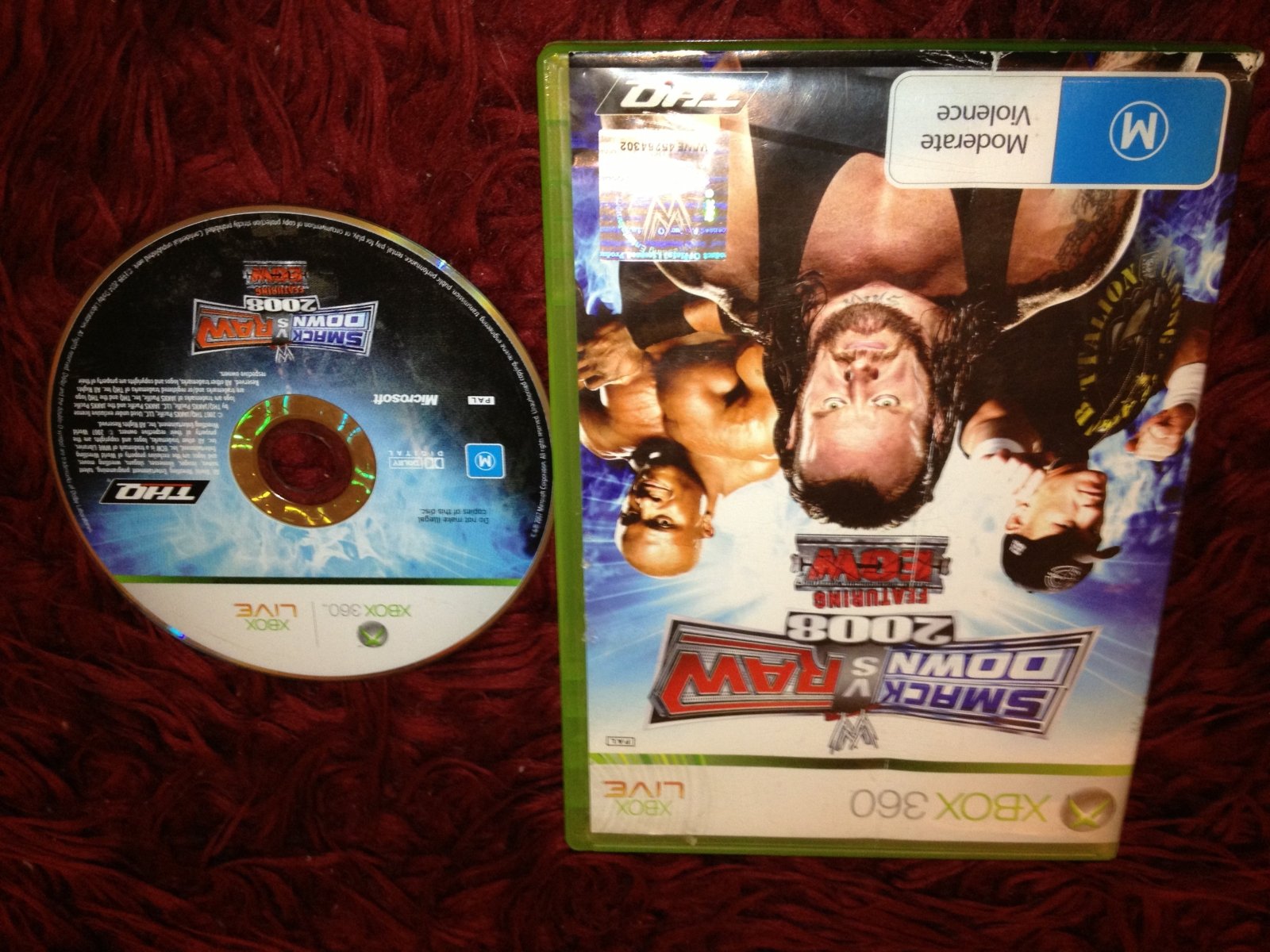 WWE SmackDown vs. Raw 2008 - XBOX360 Game - Xbox 360, Games, Fighting - Level Up Gaming NZ