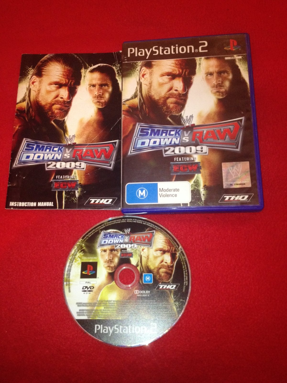 WWE SmackDown vs. Raw 2009 - NEAR NEW PS2 Game - PlayStation 2, Games, Fighting - Level Up Gaming NZ