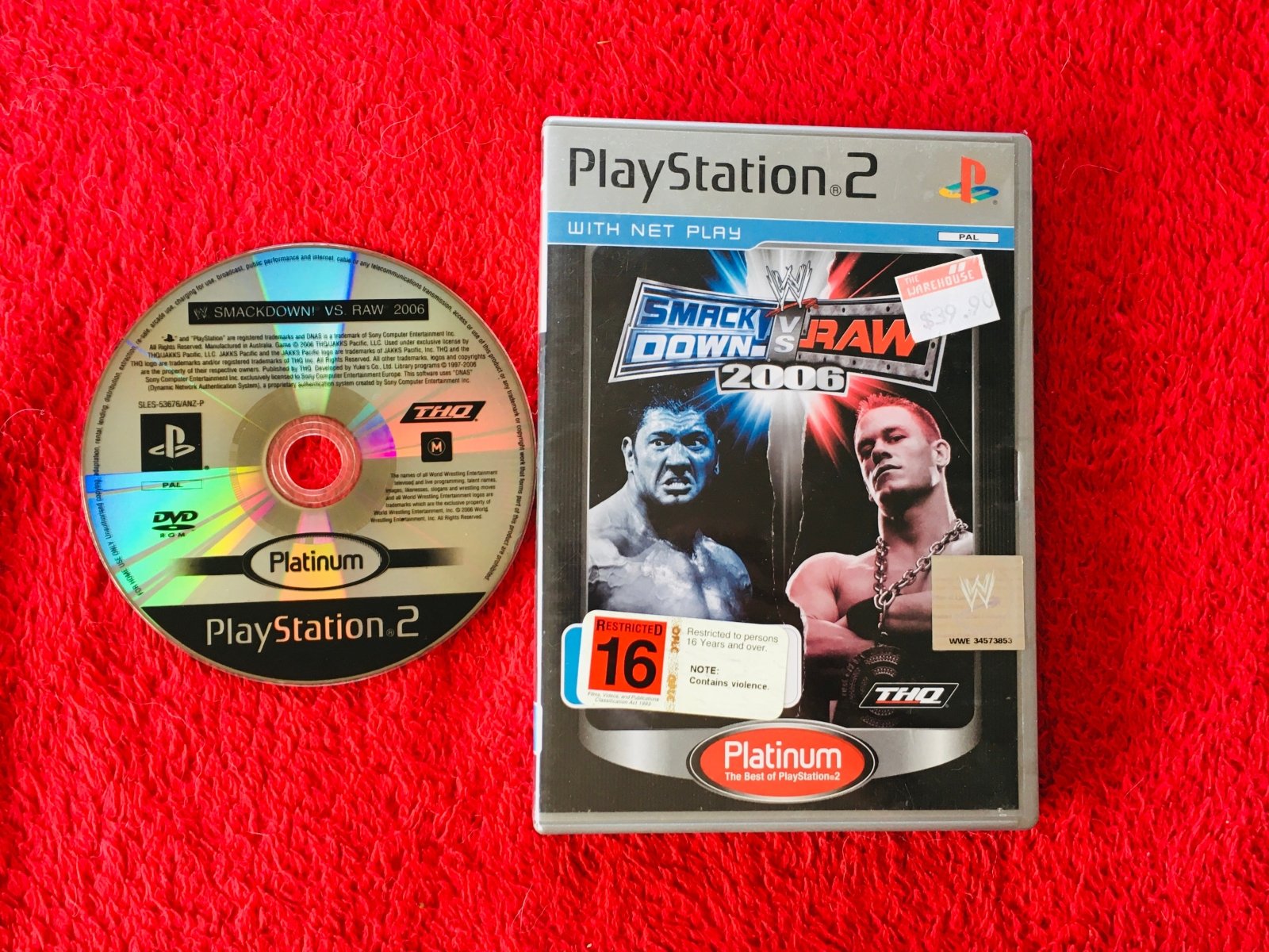 WWE Smackdown vs. Raw 2006 - PS2 Game - PlayStation 2, Games, Fighting - Level Up Gaming NZ