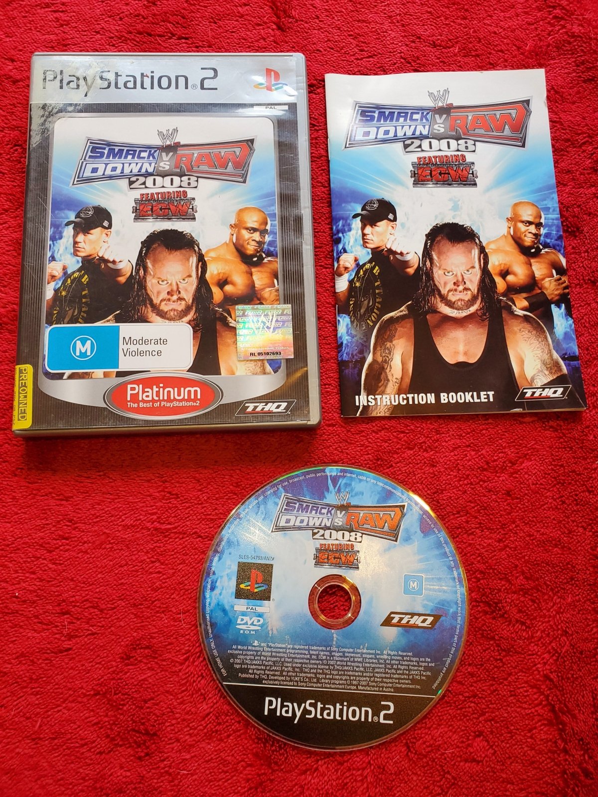 WWE SmackDown vs. Raw 2008 - PS2 Game - PlayStation 2, Games, Fighting - Level Up Gaming NZ