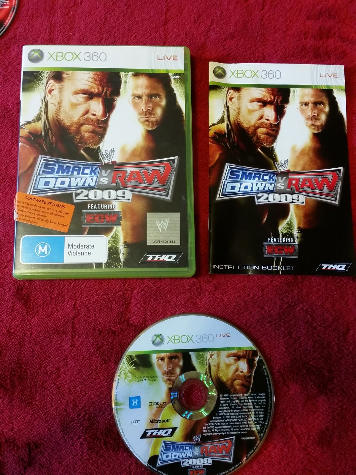 WWE SmackDown vs. Raw 2009 - XBOX360 Game - Xbox 360, Games, Fighting - Level Up Gaming NZ