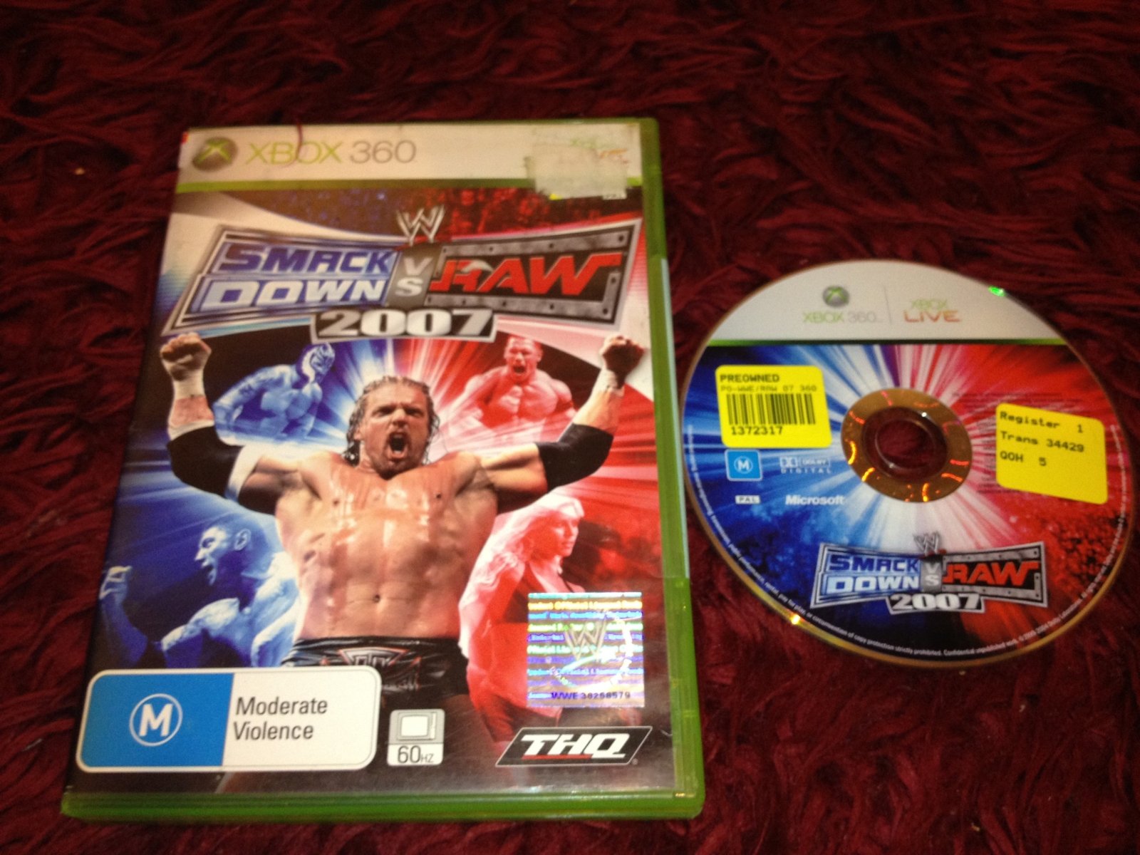 WWE SmackDown vs. Raw 2007 - XBOX360 Game - Xbox 360, Games, Fighting - Level Up Gaming NZ