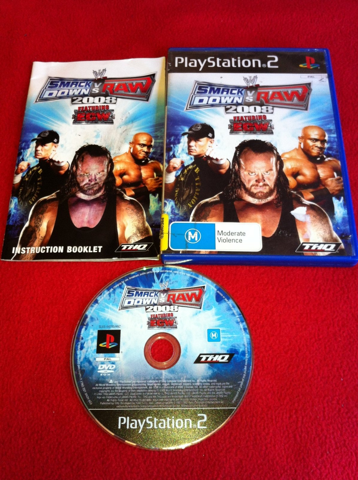 WWE SmackDown vs. Raw 2008 - PS2 Game - PlayStation 2, Games, Fighting - Level Up Gaming NZ