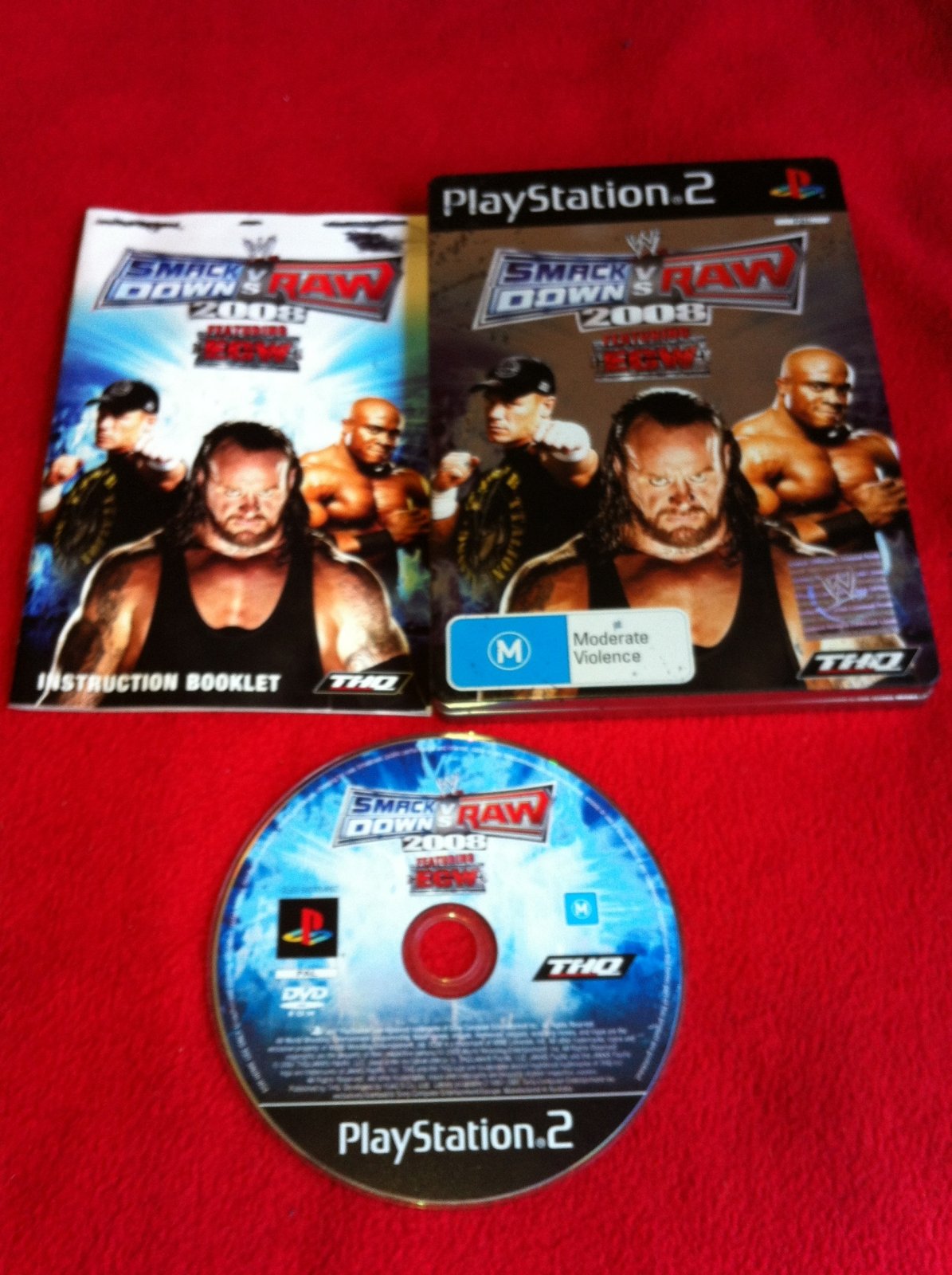 WWE SmackDown vs. Raw 2008 - PS2 Game METAL CASE - PlayStation 2, Games, Fighting - Level Up Gaming NZ