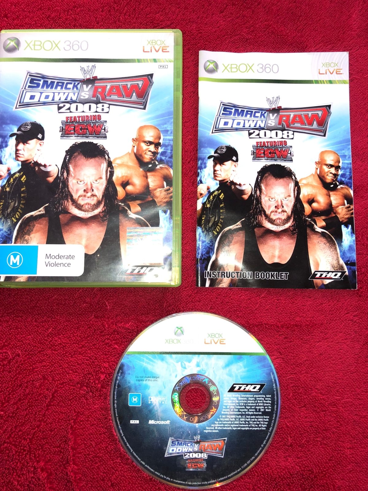 WWE SmackDown vs. Raw 2008 - XBOX360 Game - Xbox 360, Games, Fighting - Level Up Gaming NZ