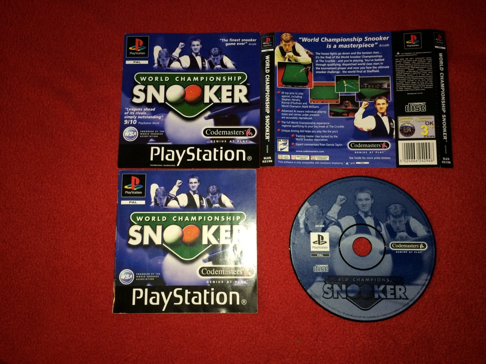 World Championship Snooker - PS1 Game - PlayStation, Games, Sports - Level Up Gaming NZ