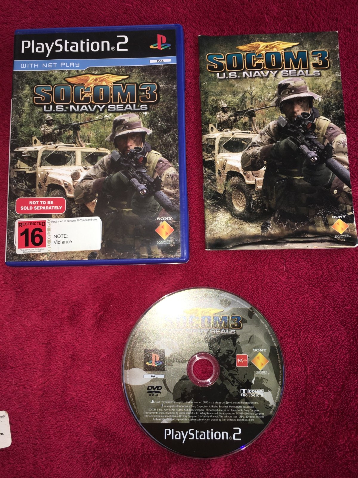 SOCOM 3: U.S. Navy SEALs - PS2 Game - PlayStation 2, Games, Shooter - Level Up Gaming NZ