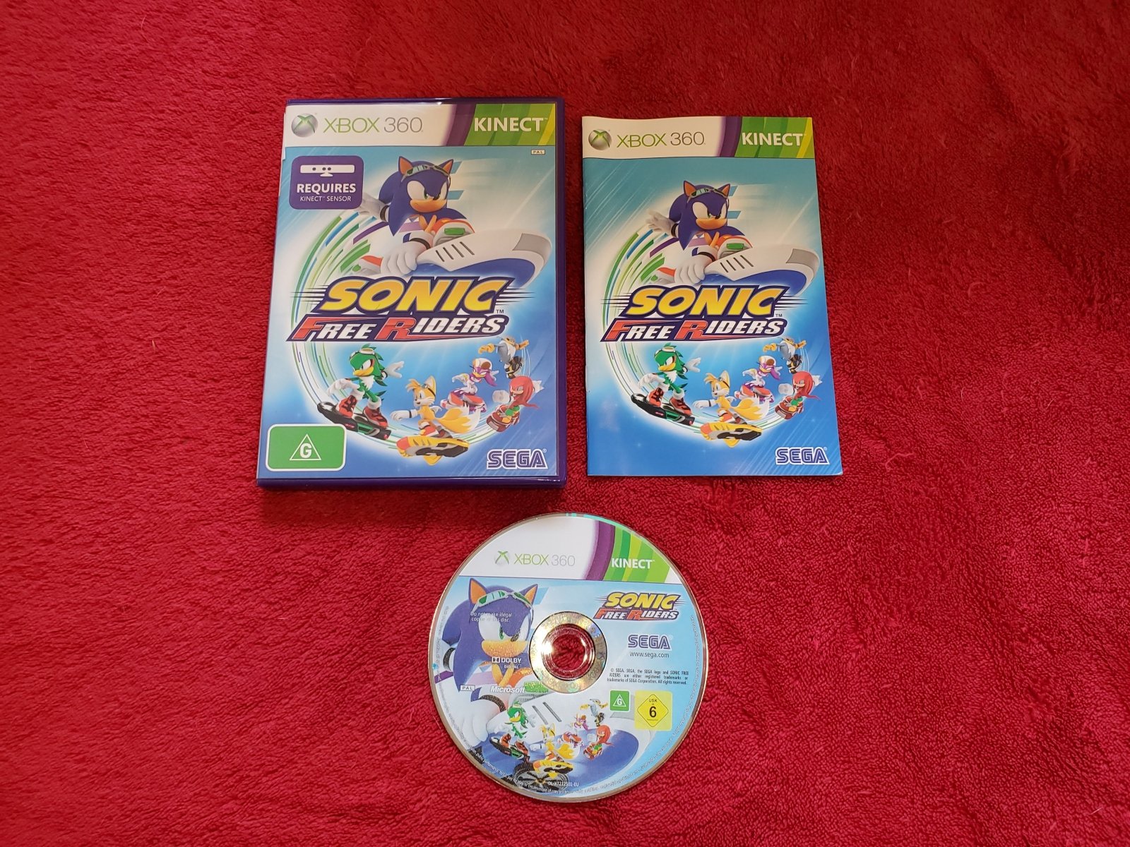 Sonic Free Riders - KINECT XBOX360 Game - Xbox 360, Games, Driving and racing - Level Up Gaming NZ