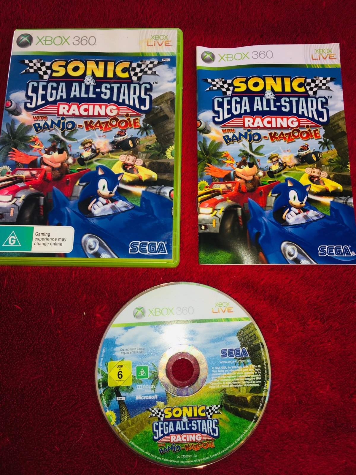 Sonic & Sega All - Stars Racing With Banjo Kazooie - XBOX360 Game - Xbox 360, Games, Driving and racing - Level Up Gaming NZ