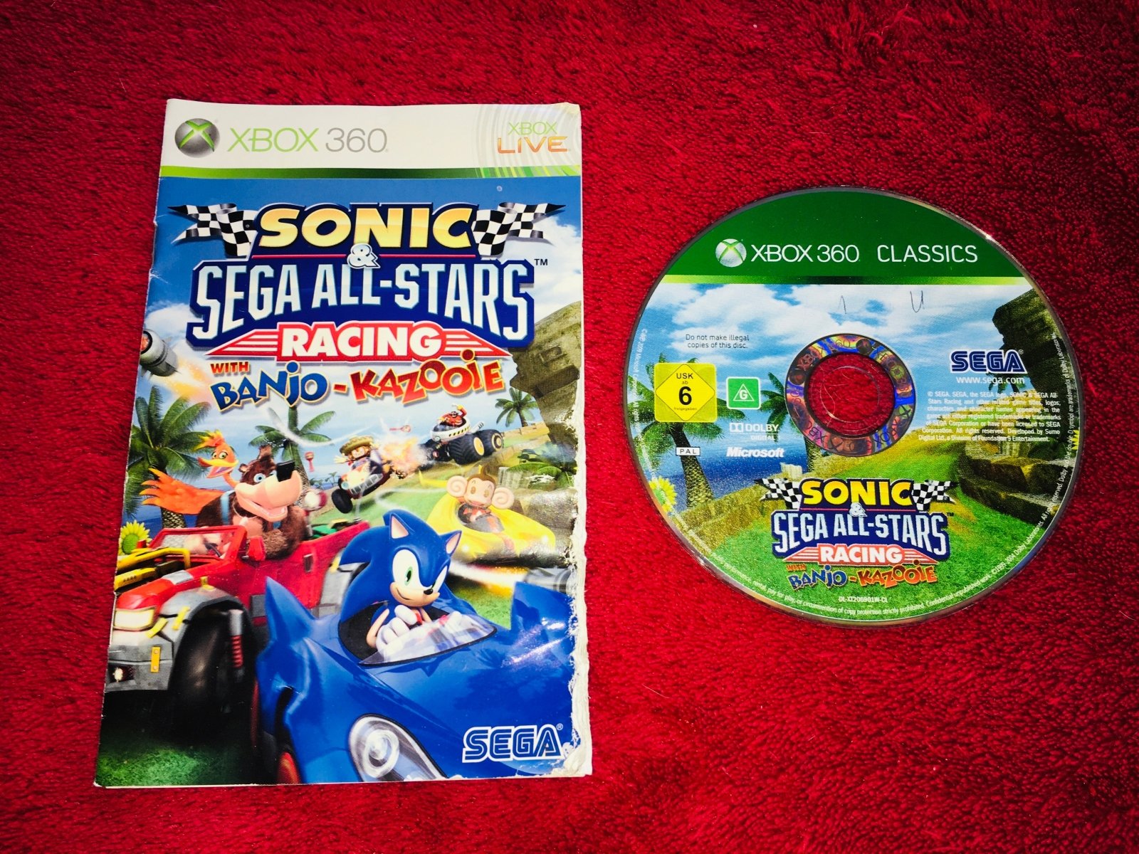 Sonic & Sega All - Stars Racing With Banjo Kazooie - XBOX360 Game - Xbox 360, Games, Driving and racing - Level Up Gaming NZ