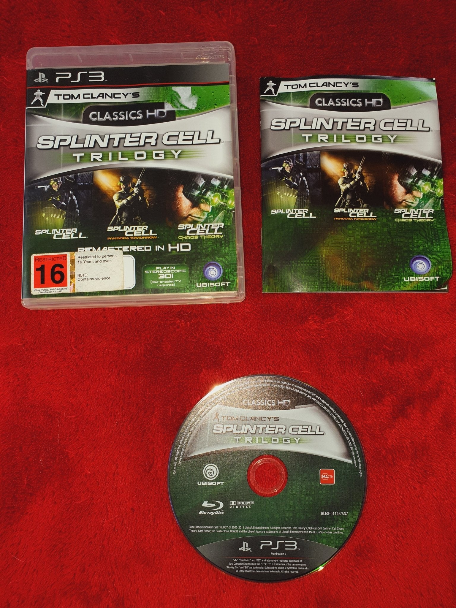 Tom Clancy's Splinter Cell Trilogy - RARE PS3 Game - PlayStation 3, Games, Shooter - Level Up Gaming NZ