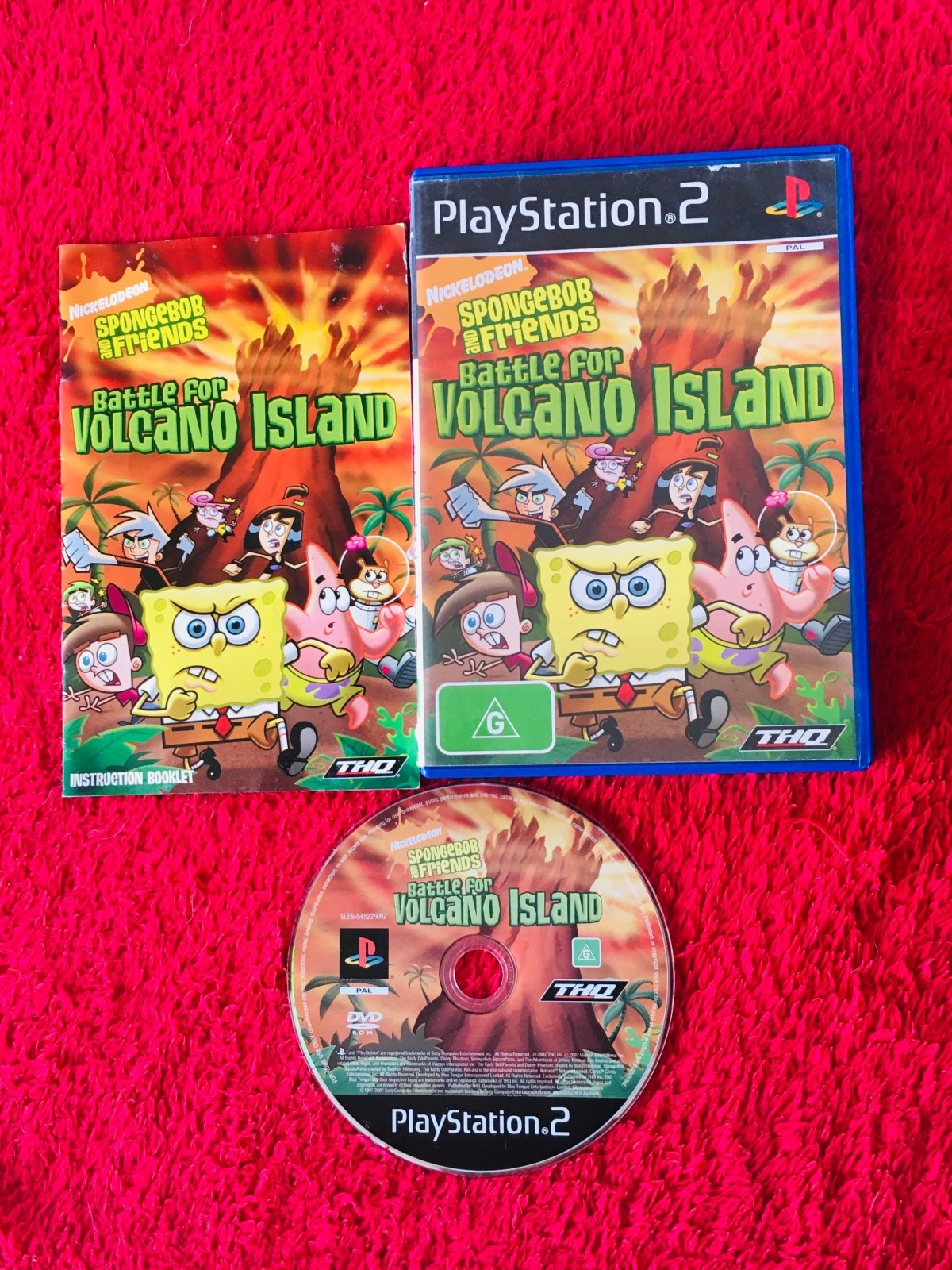 Nickelodeon Spongebob and Friends Battle for Volcano Island - PS2 Game - PlayStation 2, Games, Action and adventure - Level Up Gaming NZ