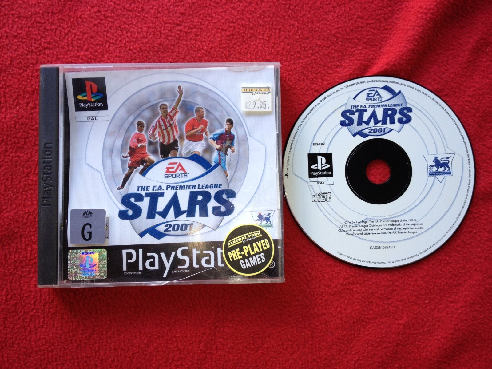 F.A. Premier League Stars 2001 - PS1 Game - PlayStation, Games, Sports - Level Up Gaming NZ