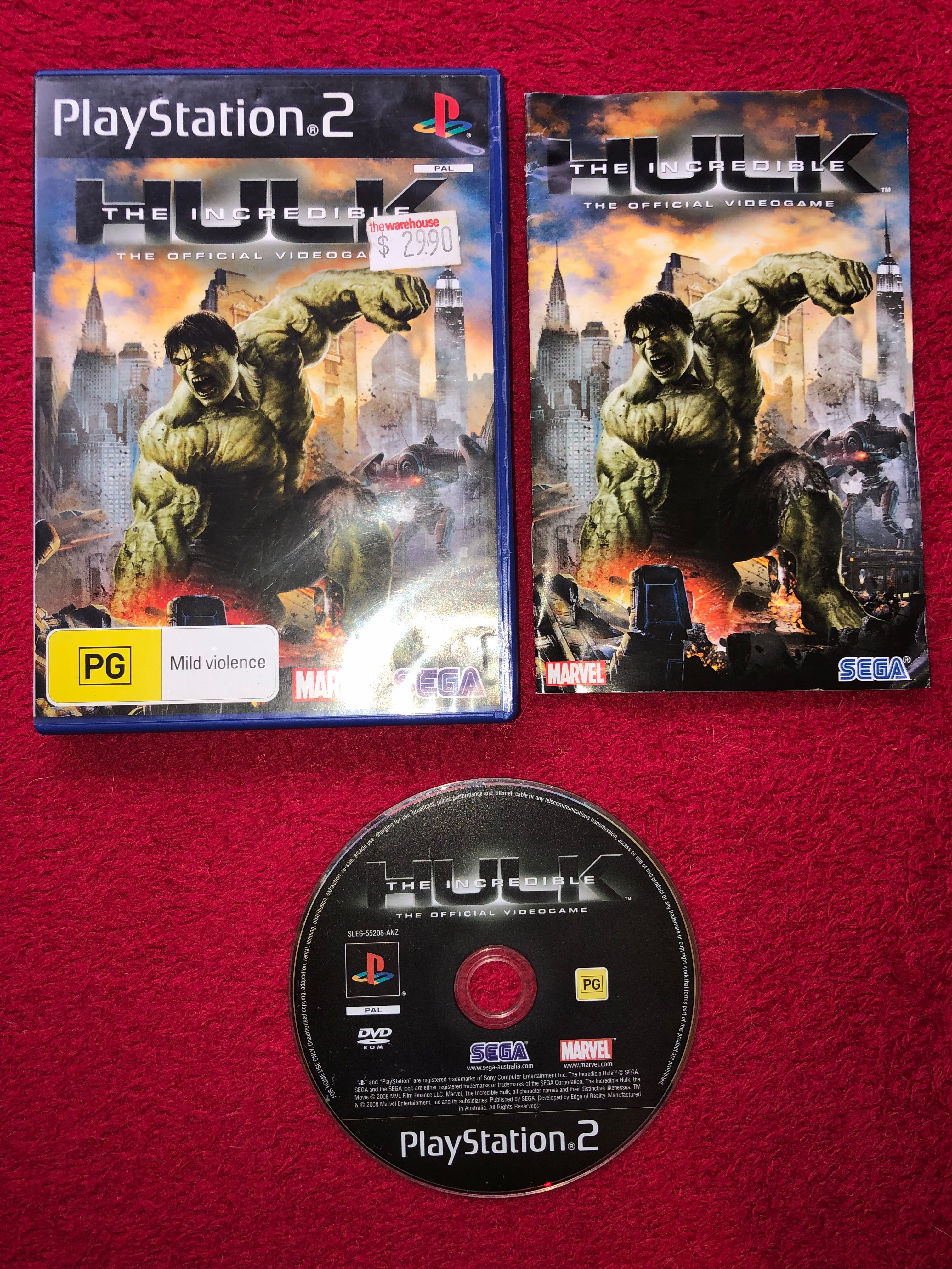 The Incredible Hulk - RARE PS2 Game