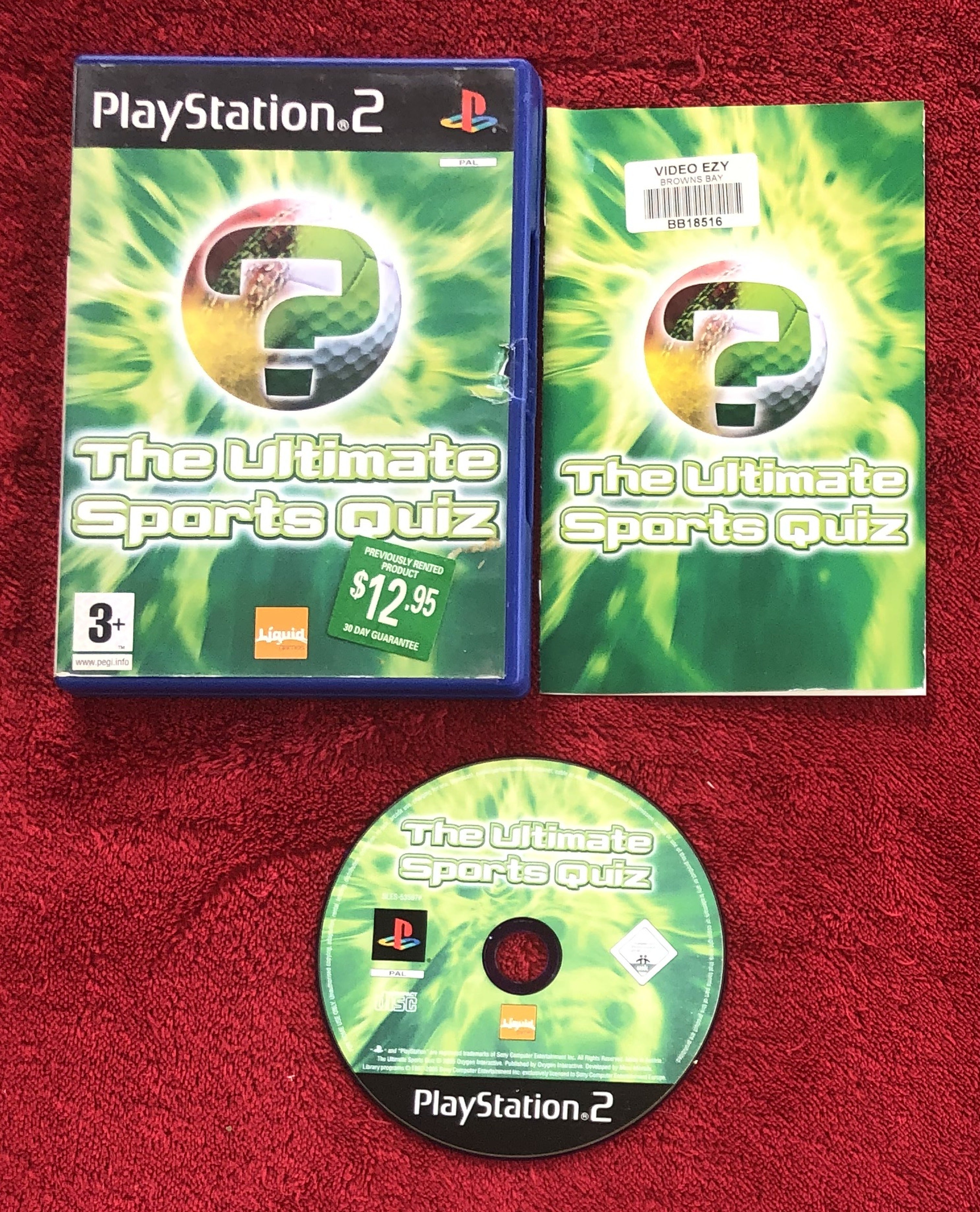 The Ultimate Sports Quiz - PS2 Game, PlayStation 2, Games, Music and Party, Level Up Gaming NZ