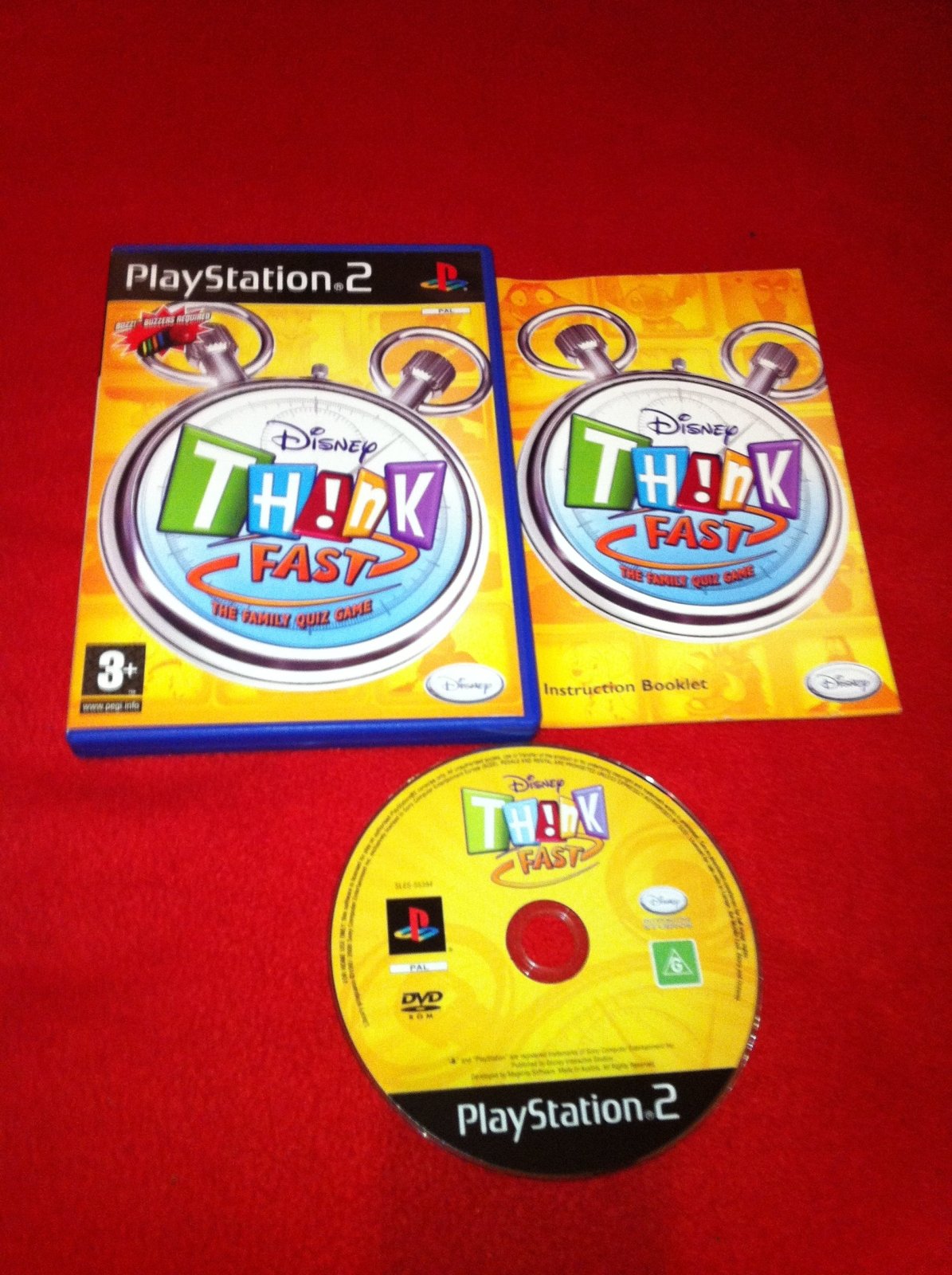 Disney Think Fast - PS2 Game - PlayStation 2, Games, Music and party - Level Up Gaming NZ
