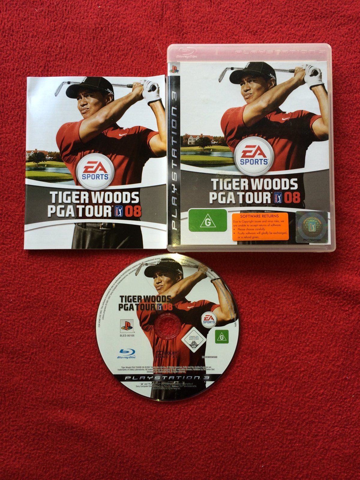 Tiger Woods PGA Tour 08 - NEAR NEW PS3 Game - PlayStation 3, Games, Sports - Level Up Gaming NZ