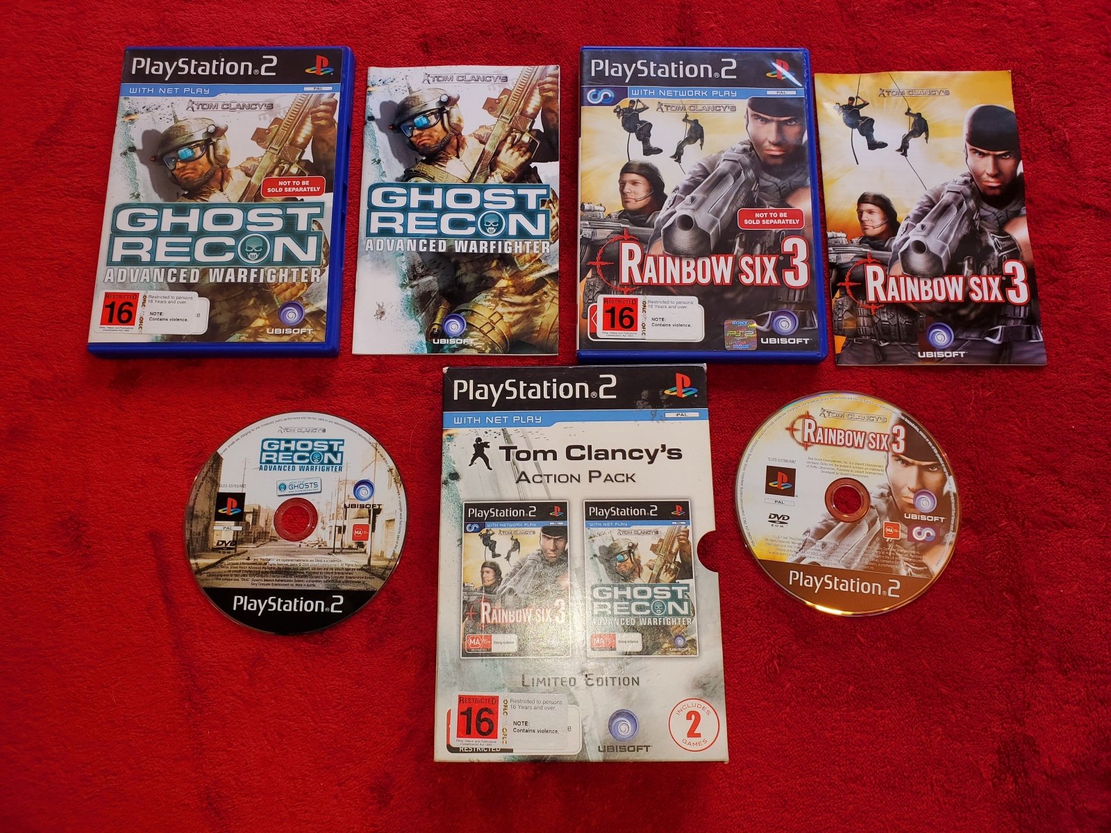 Ghost Recon Advanced Warfighter and Rainbow Six 3 Limited Edition - PS2 Games - PlayStation 2, Games, Shooter - Level Up Gaming NZ