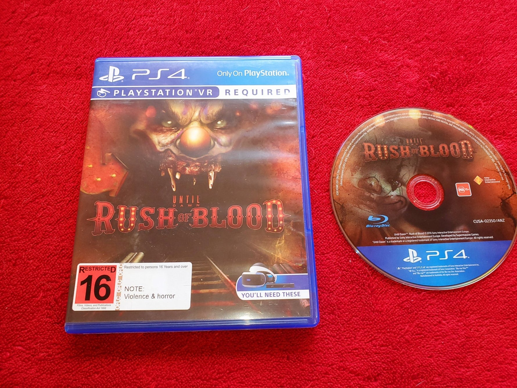 Until Dawn: Rush of Blood - PS4 VR Game - PS4 - PlayStation 4, Games - Level Up Gaming NZ