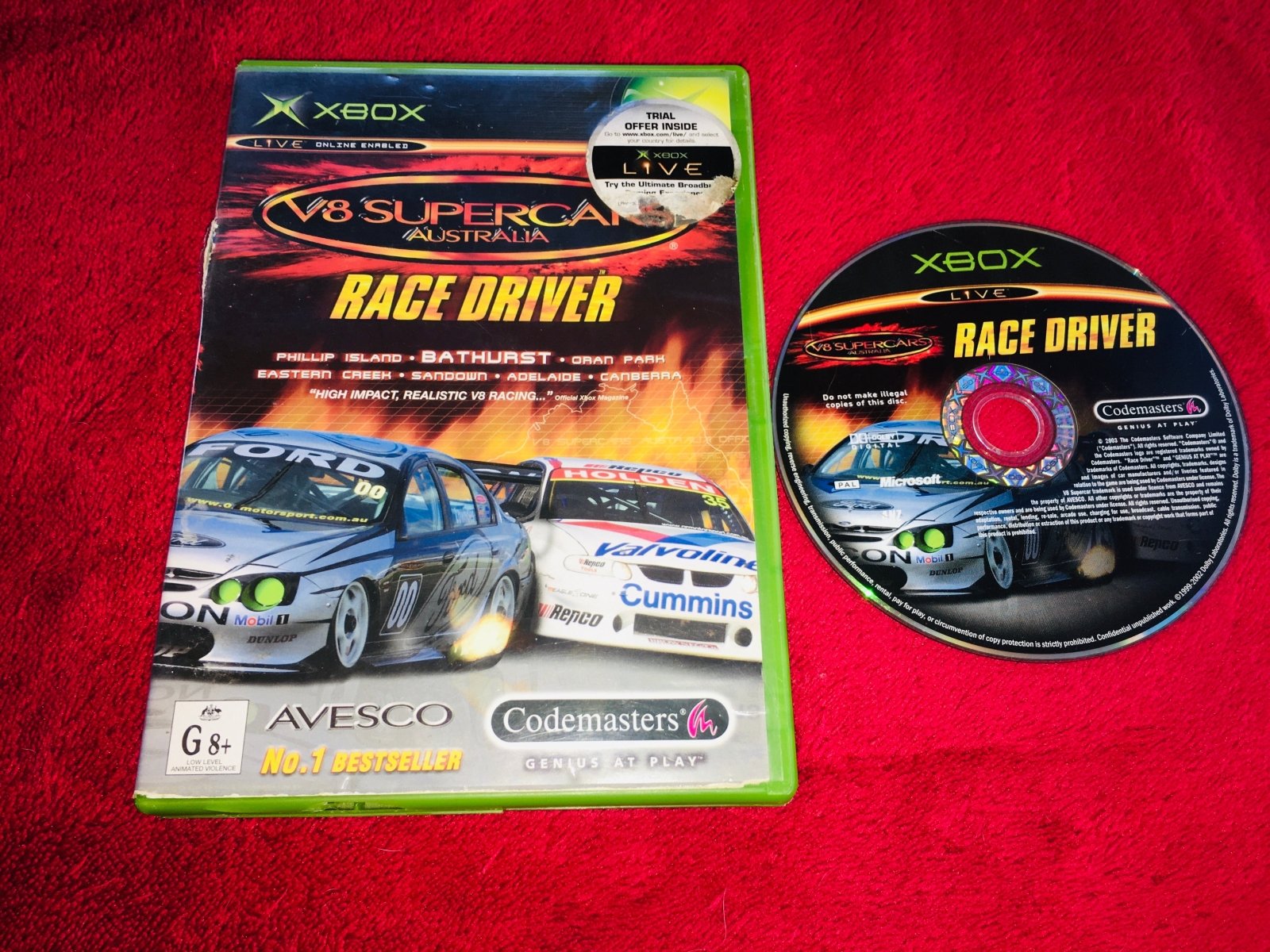 V8 Supercars: Race Driver - XBOX Game - Xbox, Games, Driving and racing - Level Up Gaming NZ