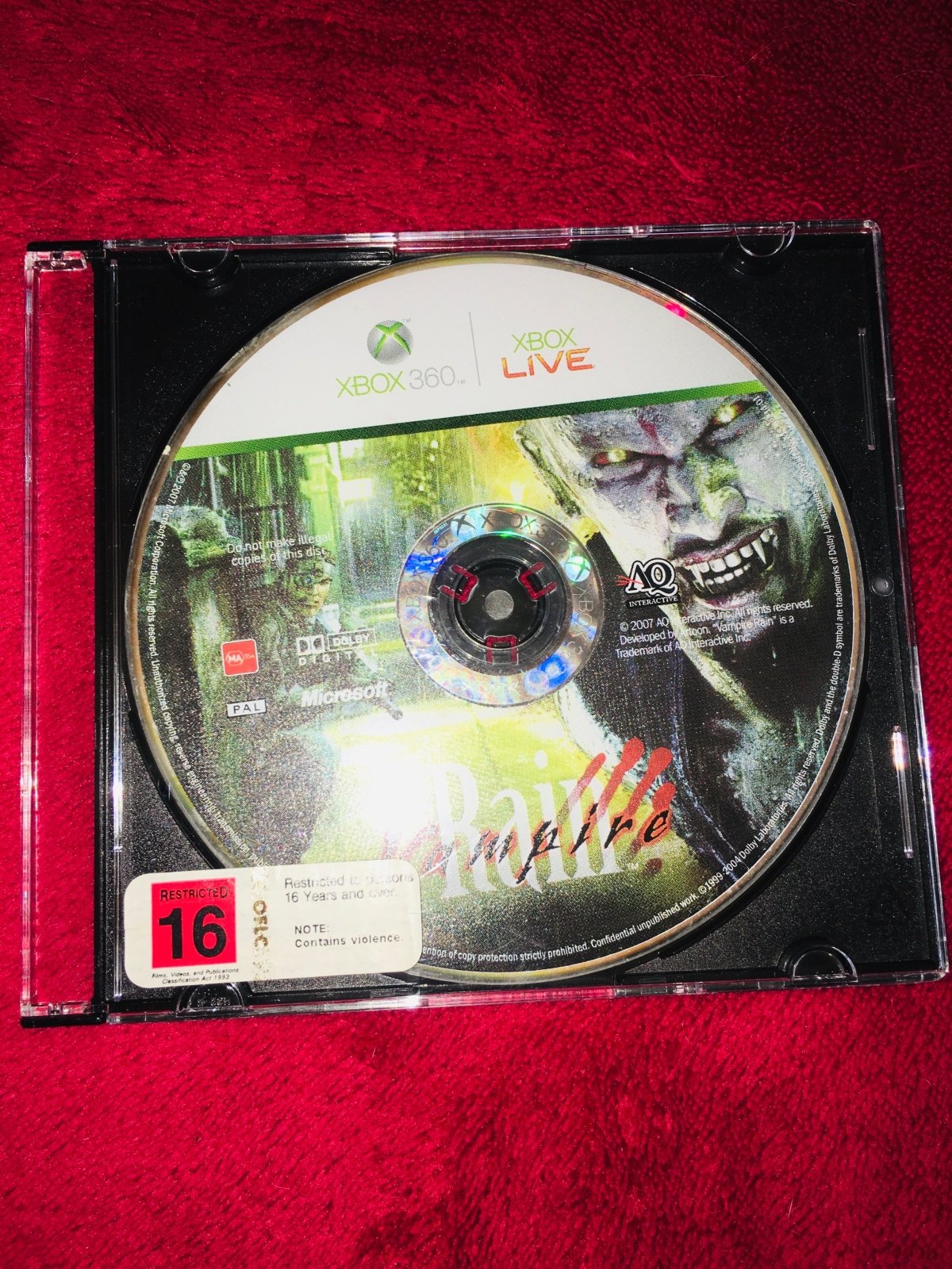 Vampire Rain - XBOX360 Game - Xbox 360, Games, Action and adventure - Level Up Gaming NZ