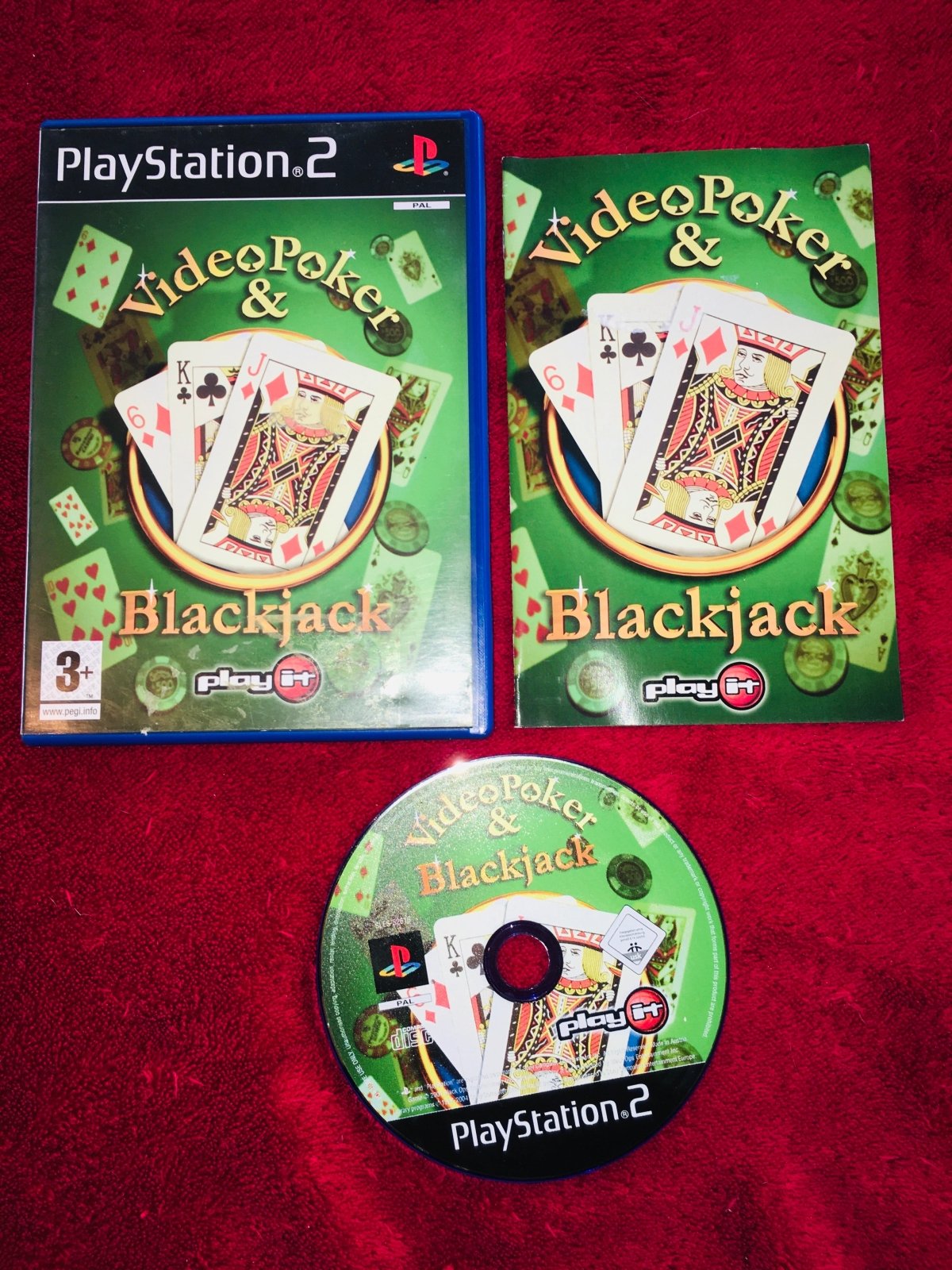 Video Poker & Blackjack - PS2 Game - PlayStation 2, Games, Other - Level Up Gaming NZ
