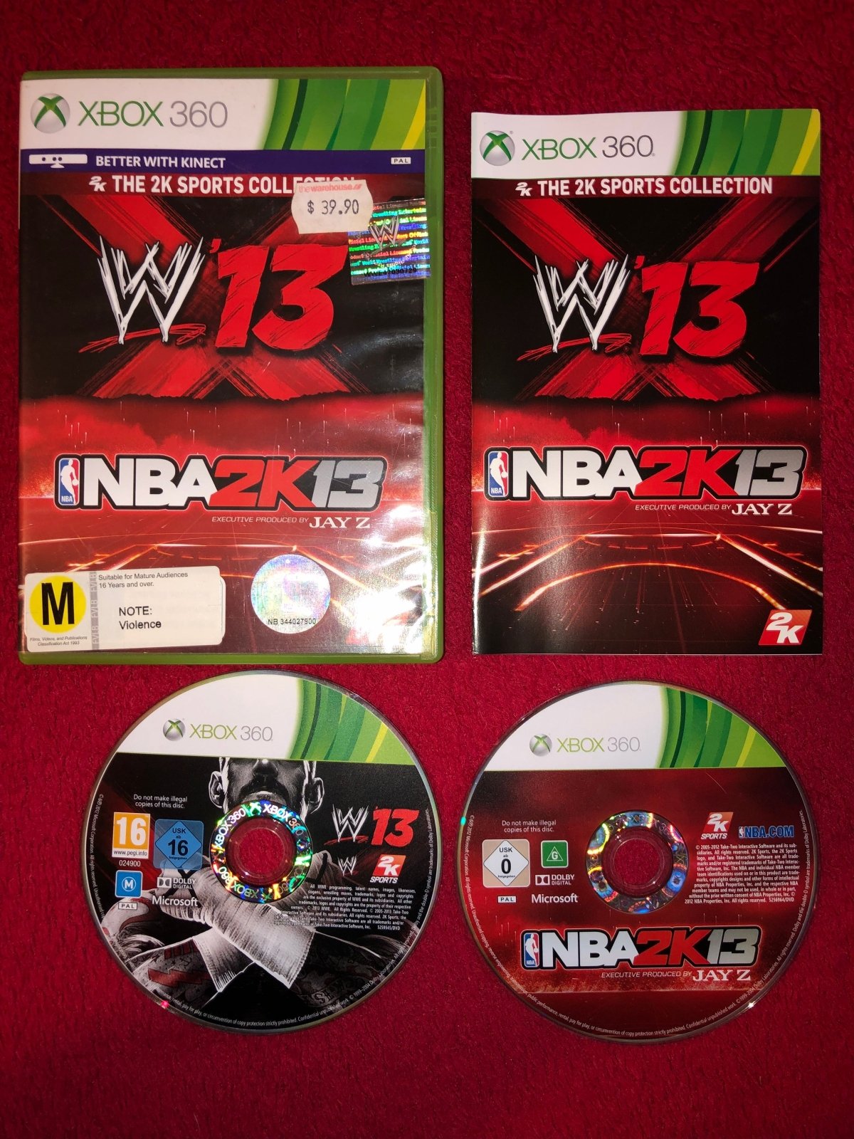 WWE 13 and NBA 2k13 Double Pack! - XBOX360 Games - Xbox 360, Games, Sports - Level Up Gaming NZ