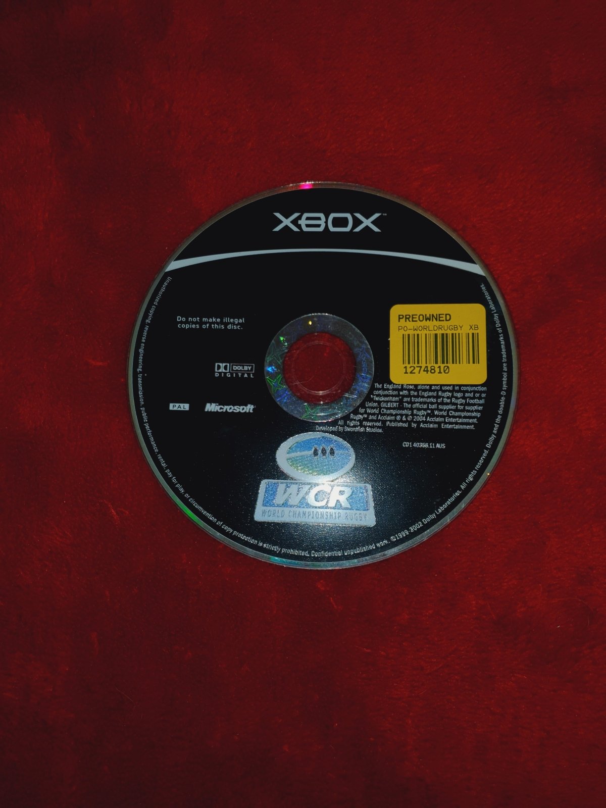 ZINZAN's World Championship Rugby - XBOX Game - Xbox, Games, Sports - Level Up Gaming NZ