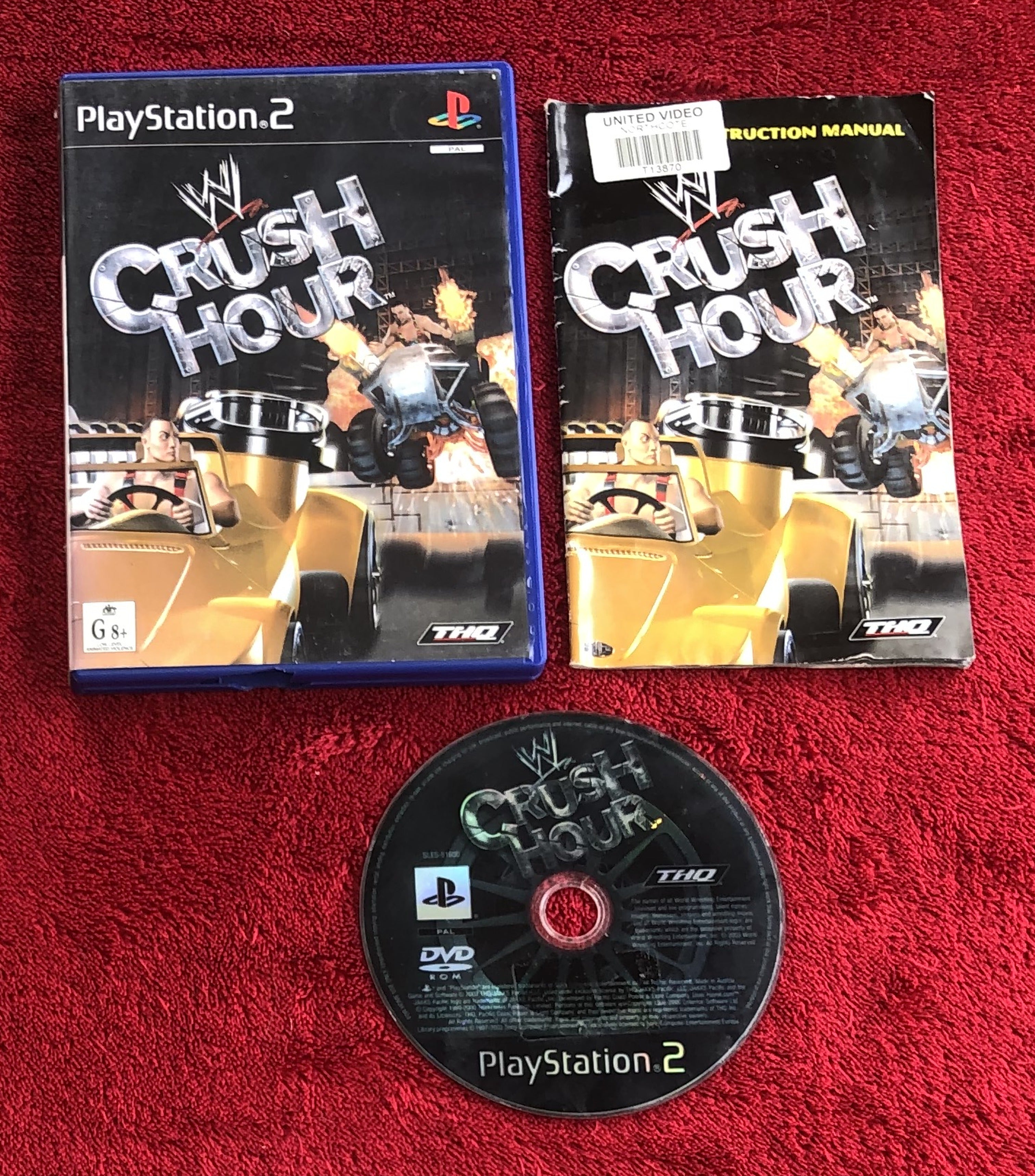 WWE Crush Hour - PS2 Game, PlayStation 2, Games, Driving and racing, Level Up Gaming NZ