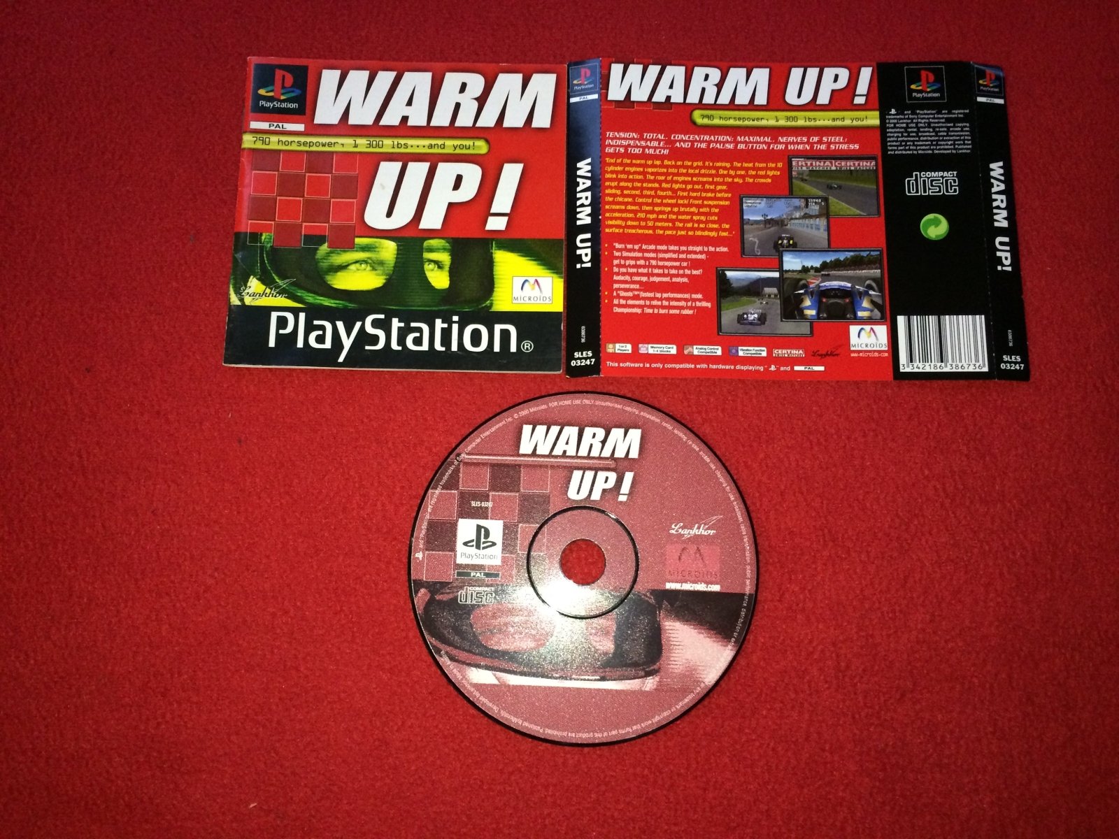 Warm Up! GP 2001 - PS1 Game - PlayStation, Games, Driving and racing - Level Up Gaming NZ