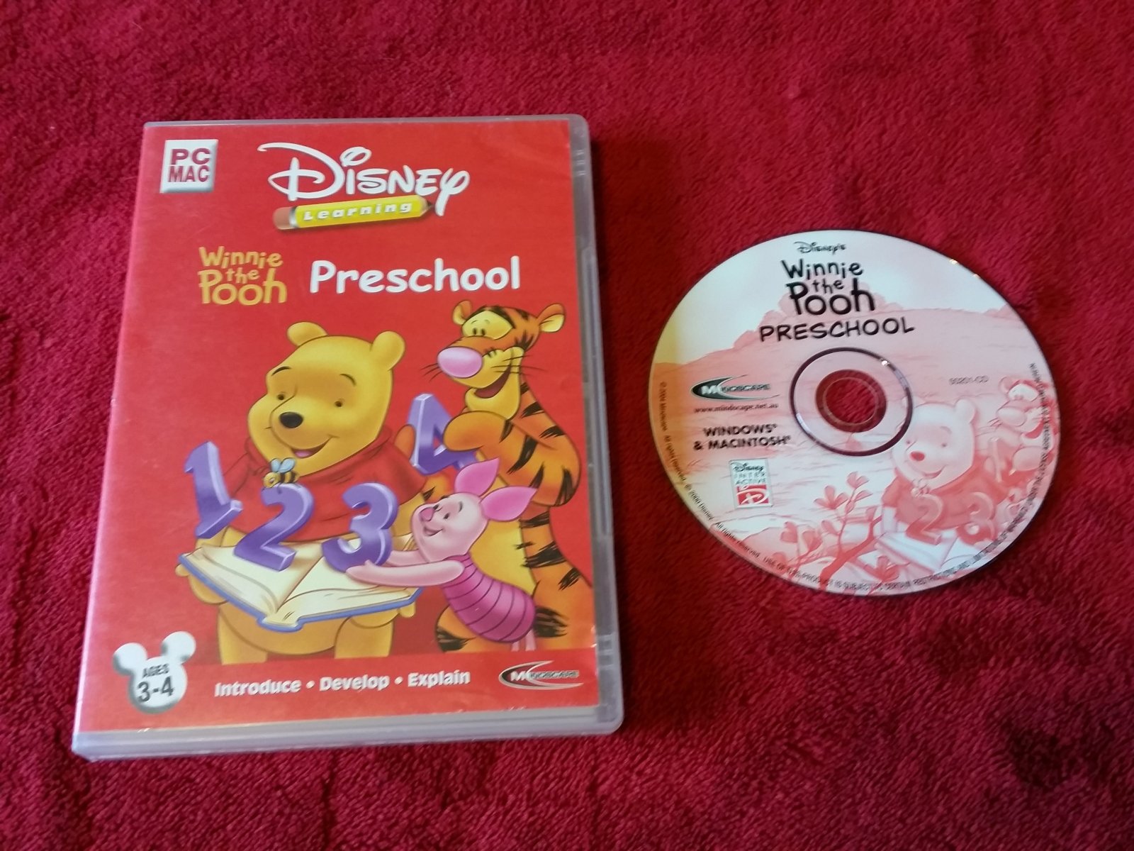 Winnie the Pooh Preschool Ages 3 - 4 - Educational PC/MAC Game - PC games, Kids and educational - Level Up Gaming NZ
