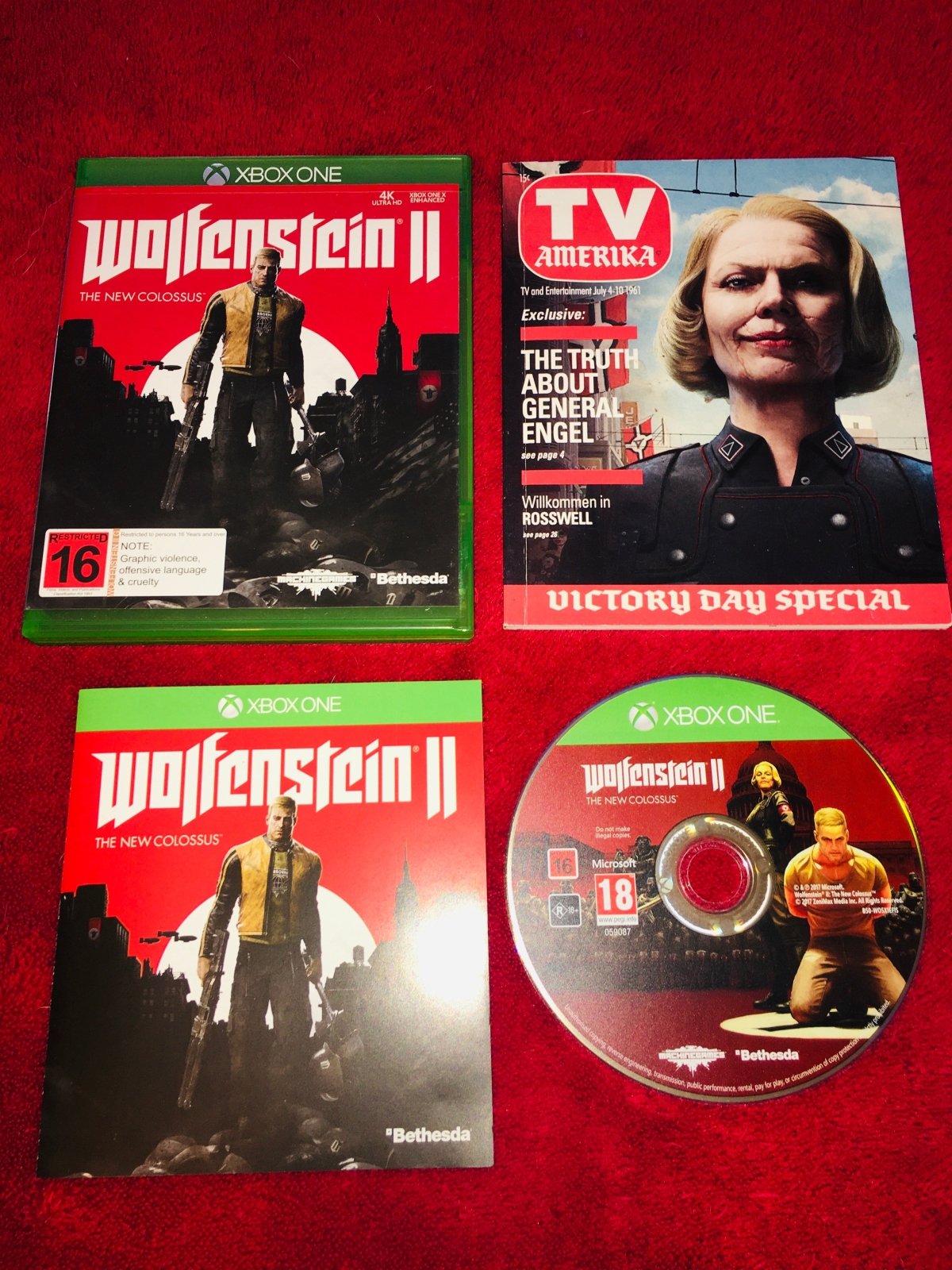 Wolfenstein II: The New Colossus With Booklet! - 9.1/10! Xbox One Game - Xbox One, Games - Level Up Gaming NZ