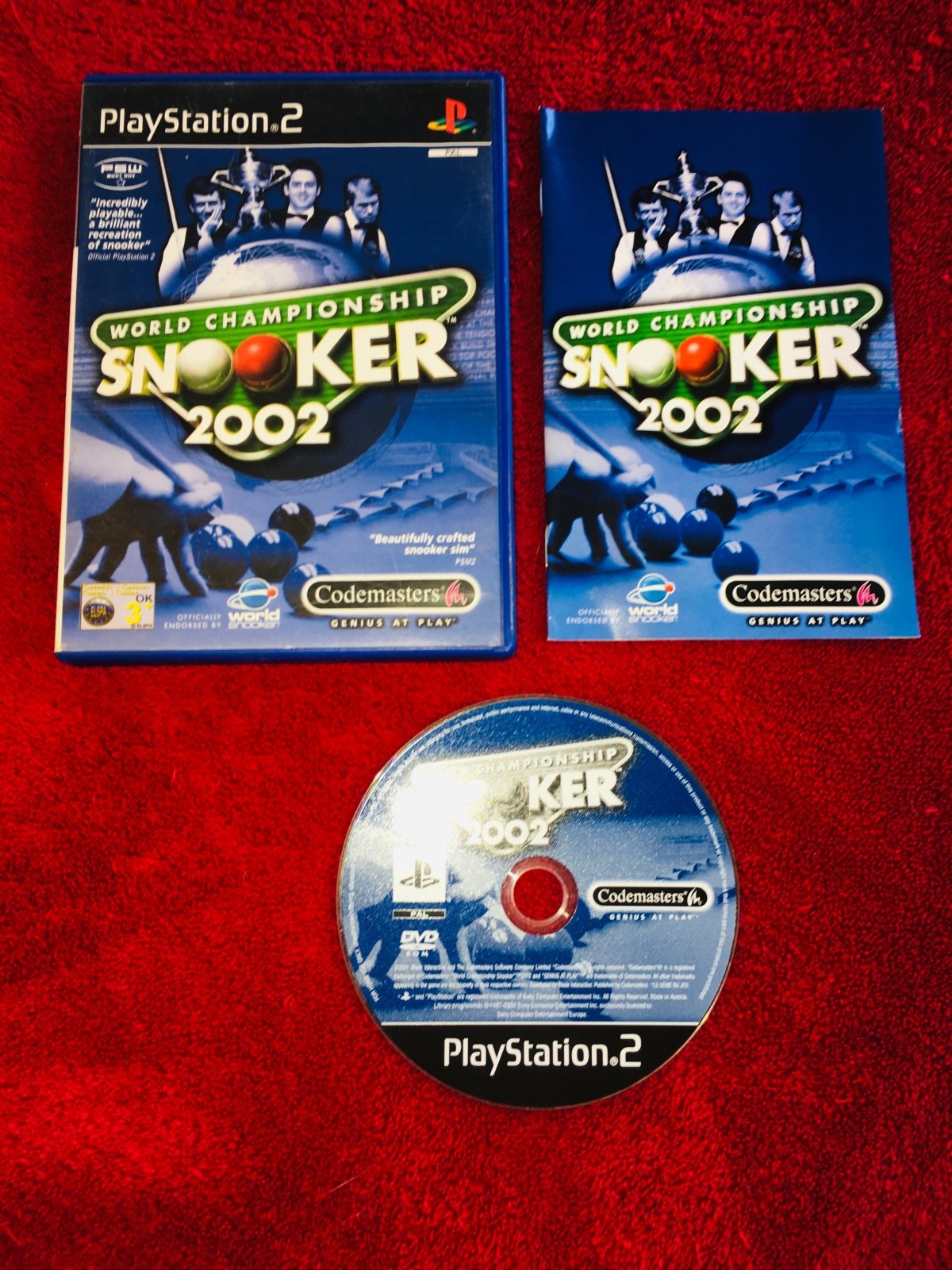 World Championship Snooker 2002 - PS2 Game - PlayStation 2, Games, Simulation - Level Up Gaming NZ