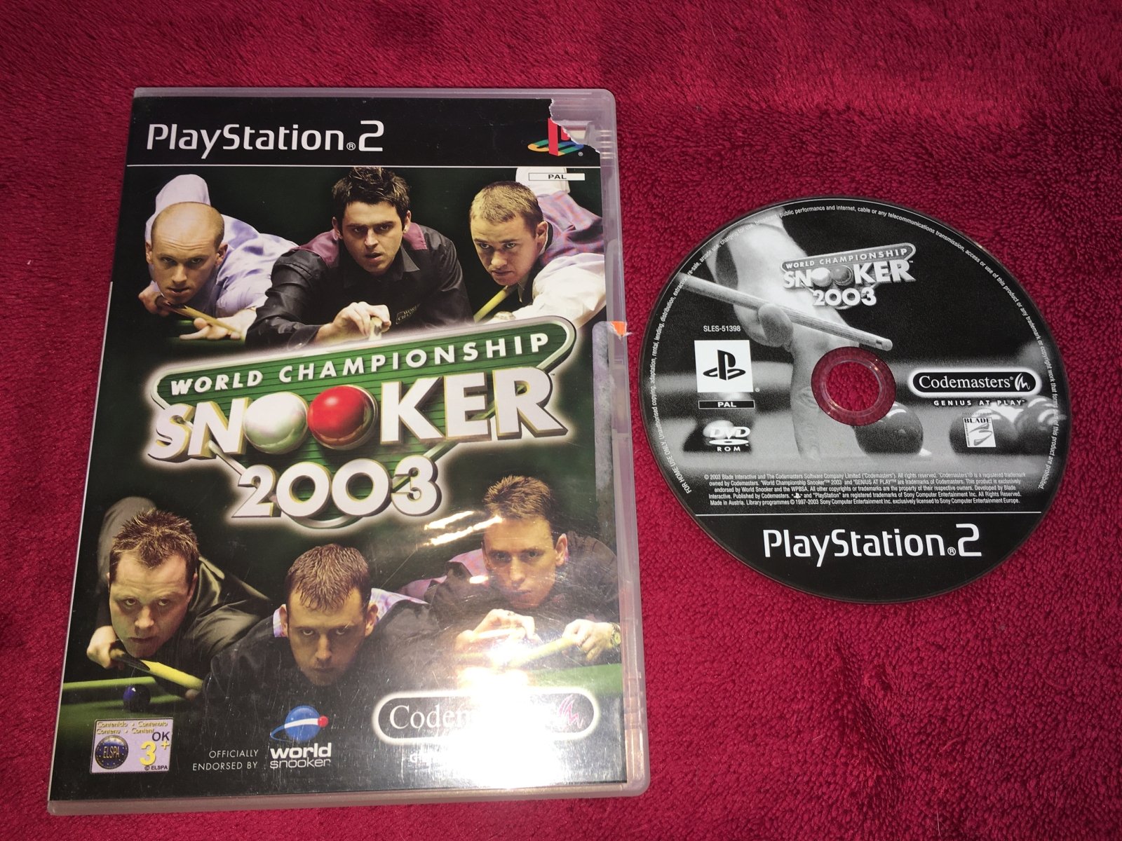 World Championship Snooker 2003 - PS2 Game - PlayStation 2, Games, Sports - Level Up Gaming NZ
