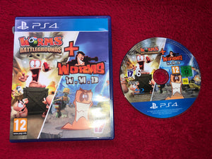Worms Battlegrounds and Worms W.M.D - PS4 Game