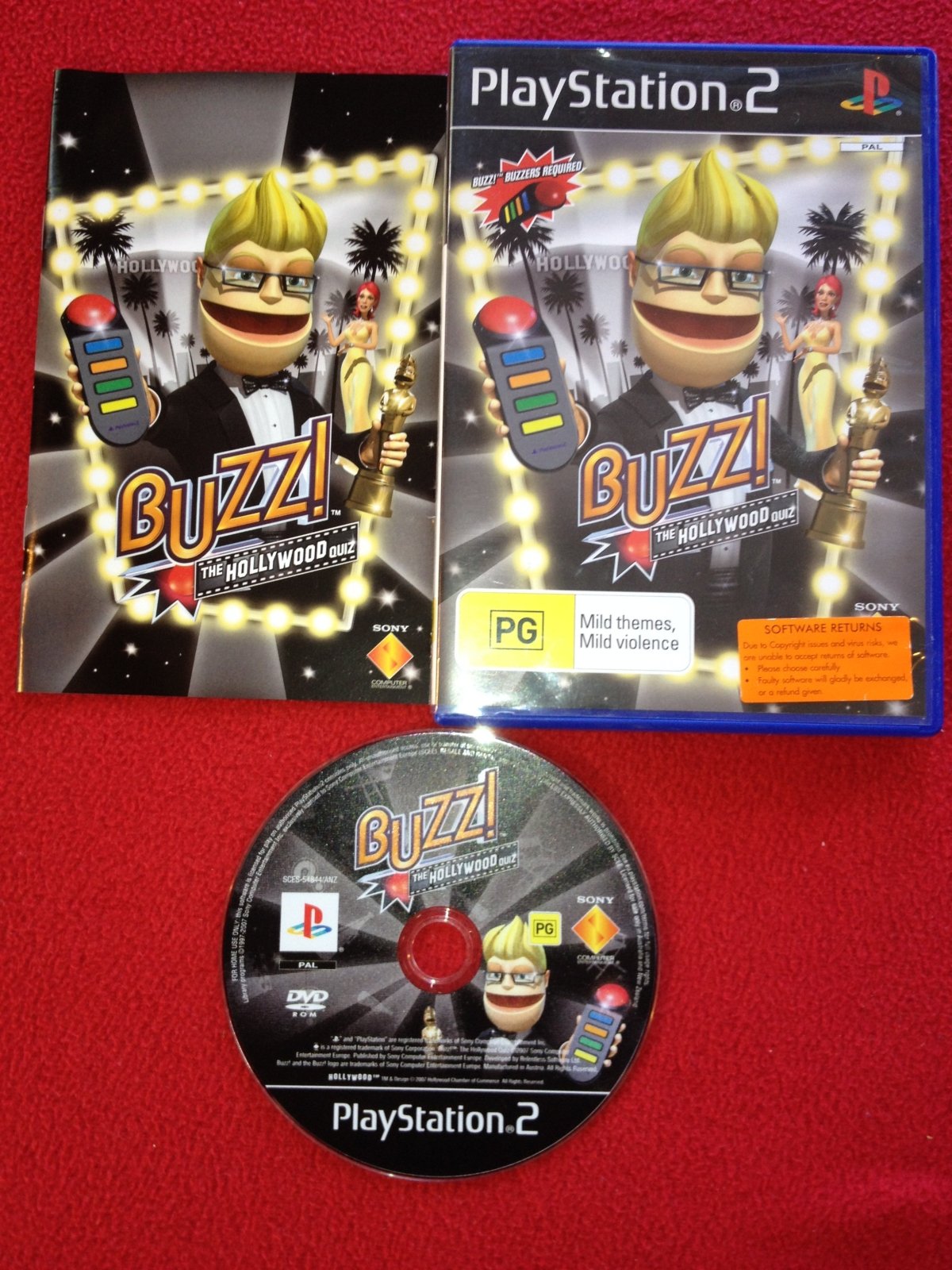 Buzz!: The Hollywood Quiz - PS2 Game - PlayStation 2, Games, Music and party - Level Up Gaming NZ