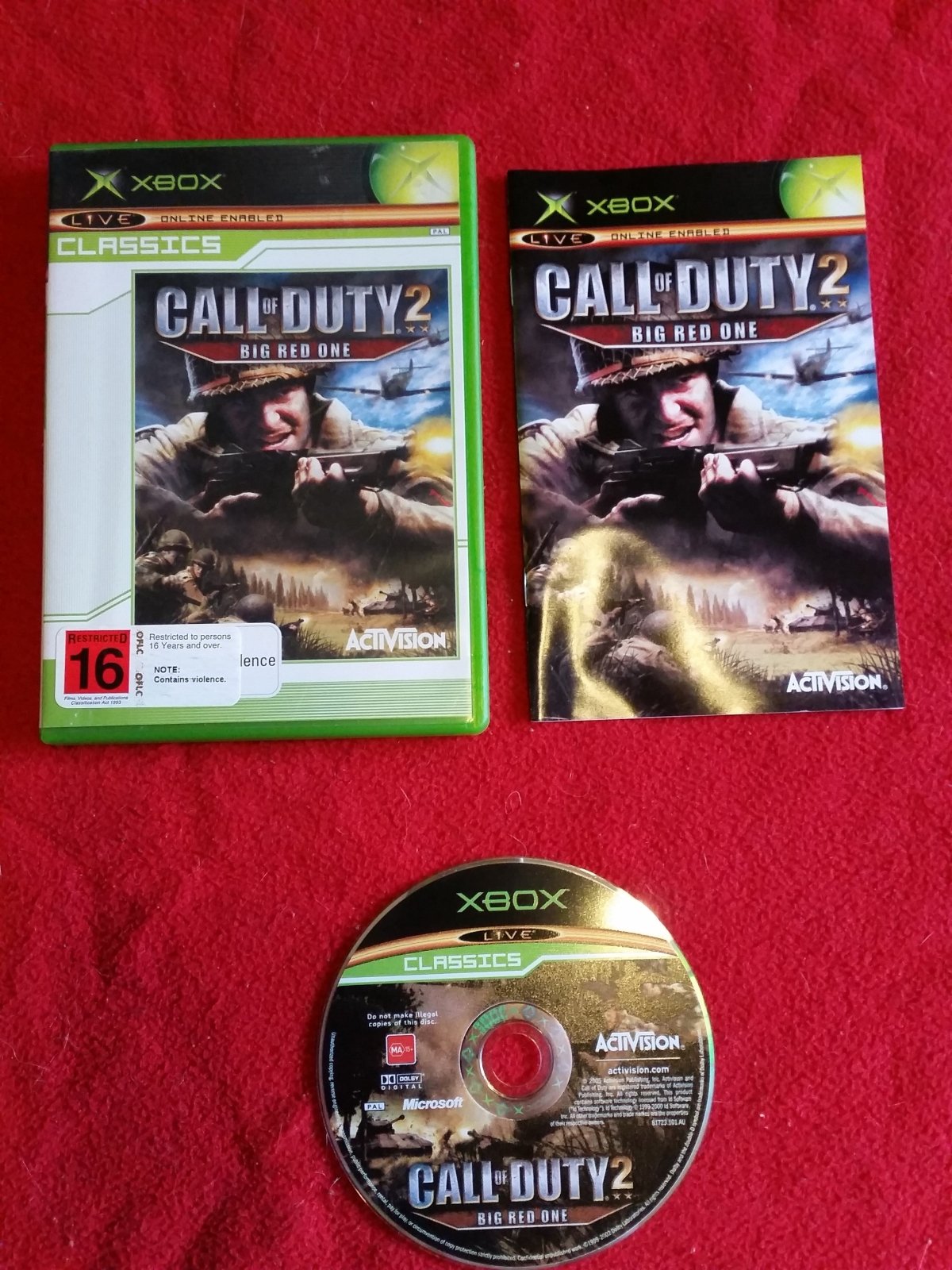Call of Duty 2: Big Red One - XBOX Game - Xbox, Games, Shooter - Level Up Gaming NZ