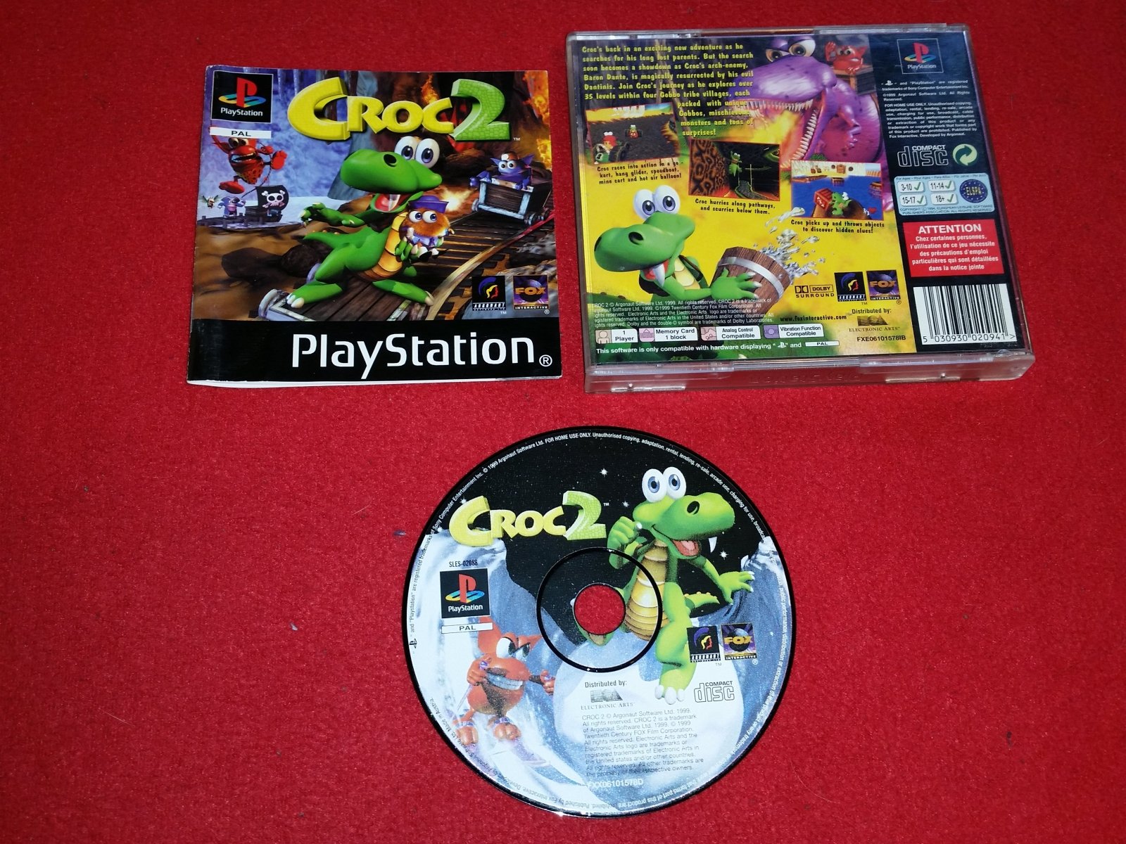 Croc 2 - PS1 Game - PlayStation, Games, Action and adventure - Level Up Gaming NZ