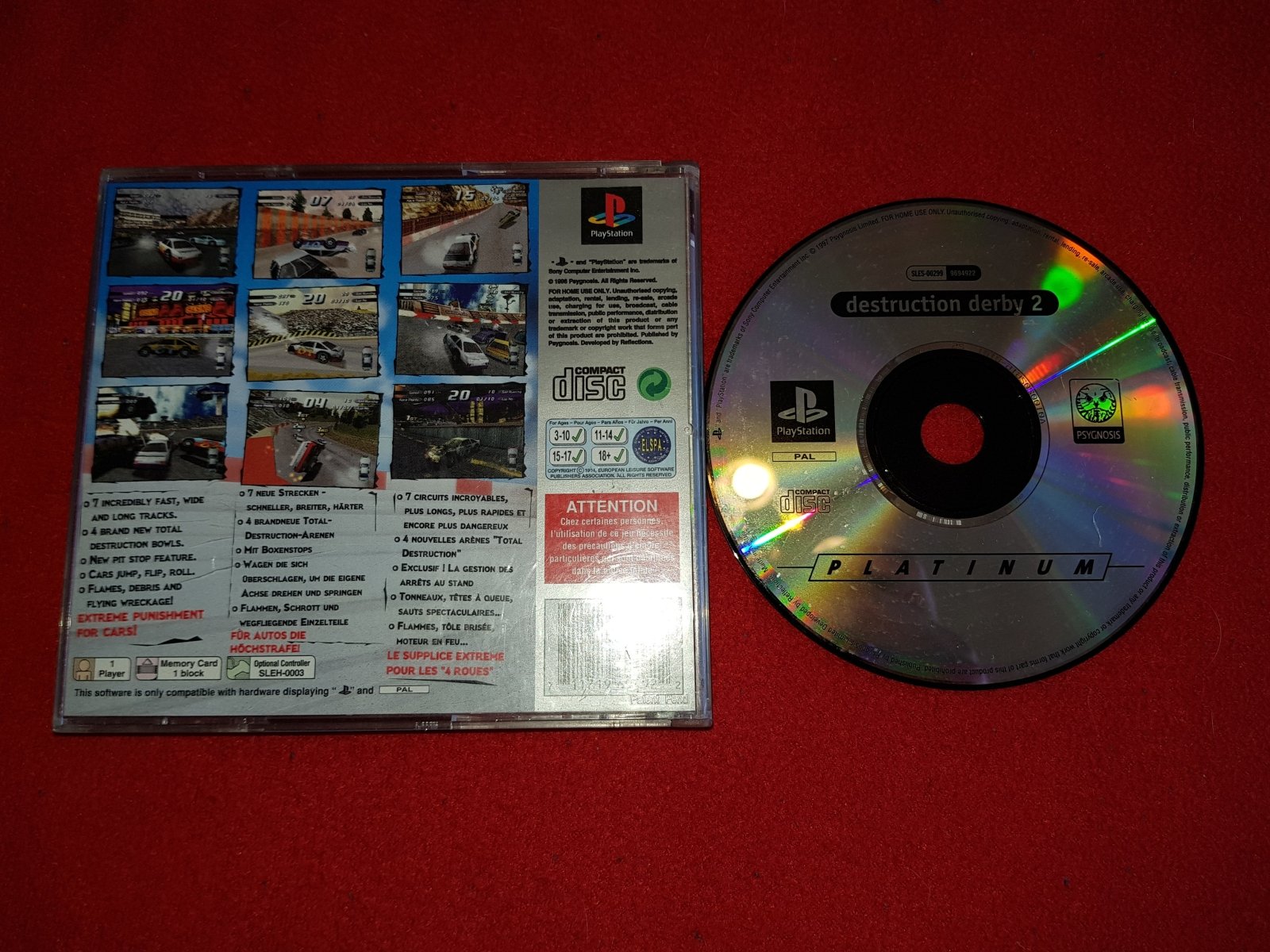 Destruction Derby 2 - PS1 Game - PlayStation, Games, Driving and racing - Level Up Gaming NZ