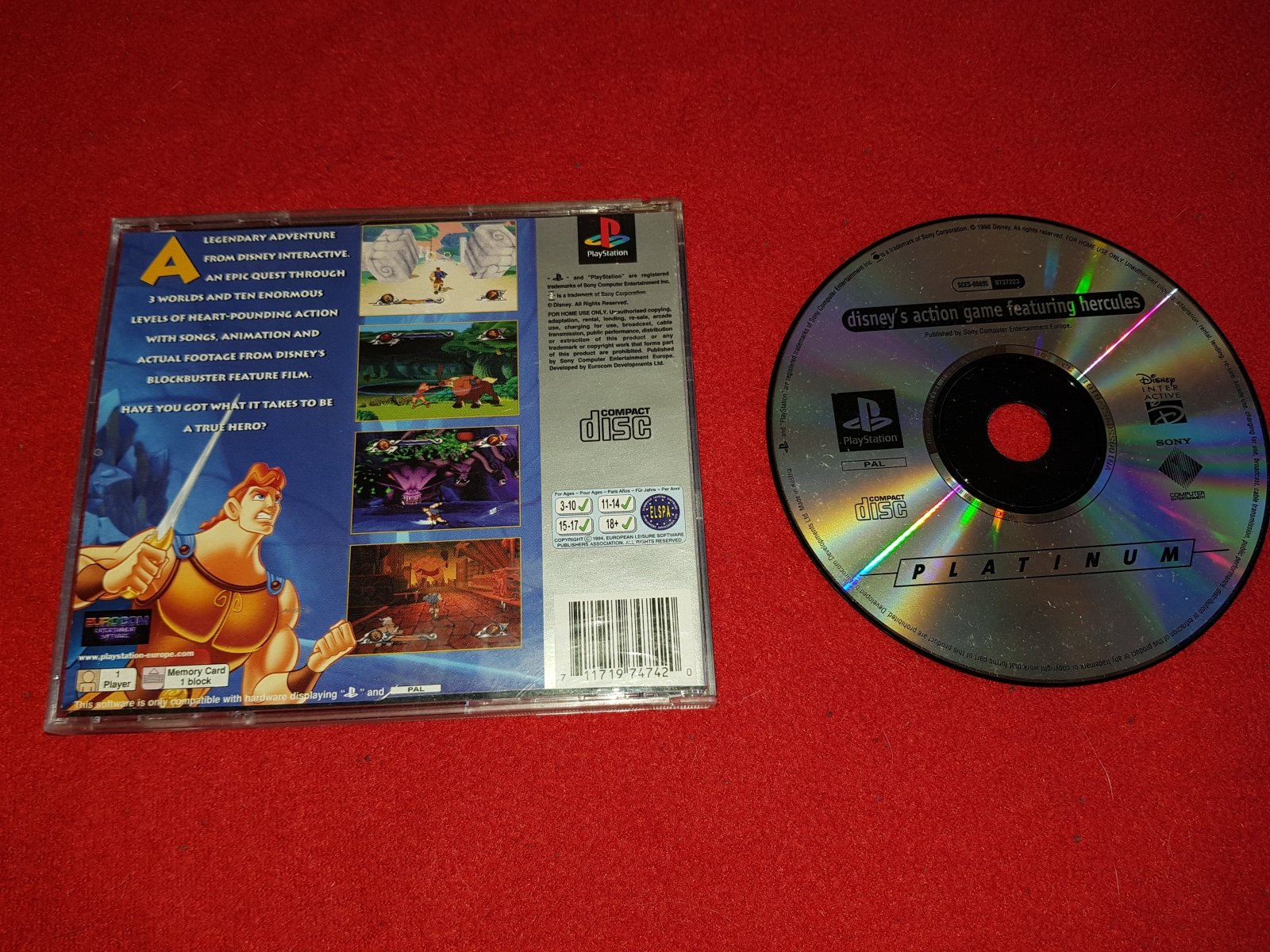 Disney's Hercules - RARE PS1 Game - PlayStation, Games, Action and adventure - Level Up Gaming NZ