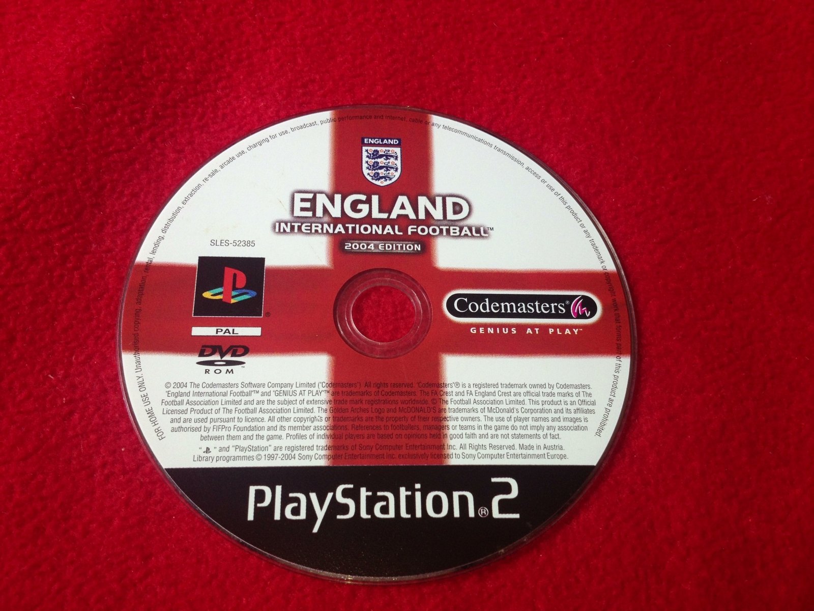England International Football - PS2 Game - PlayStation 2, Games, Sports - Level Up Gaming NZ