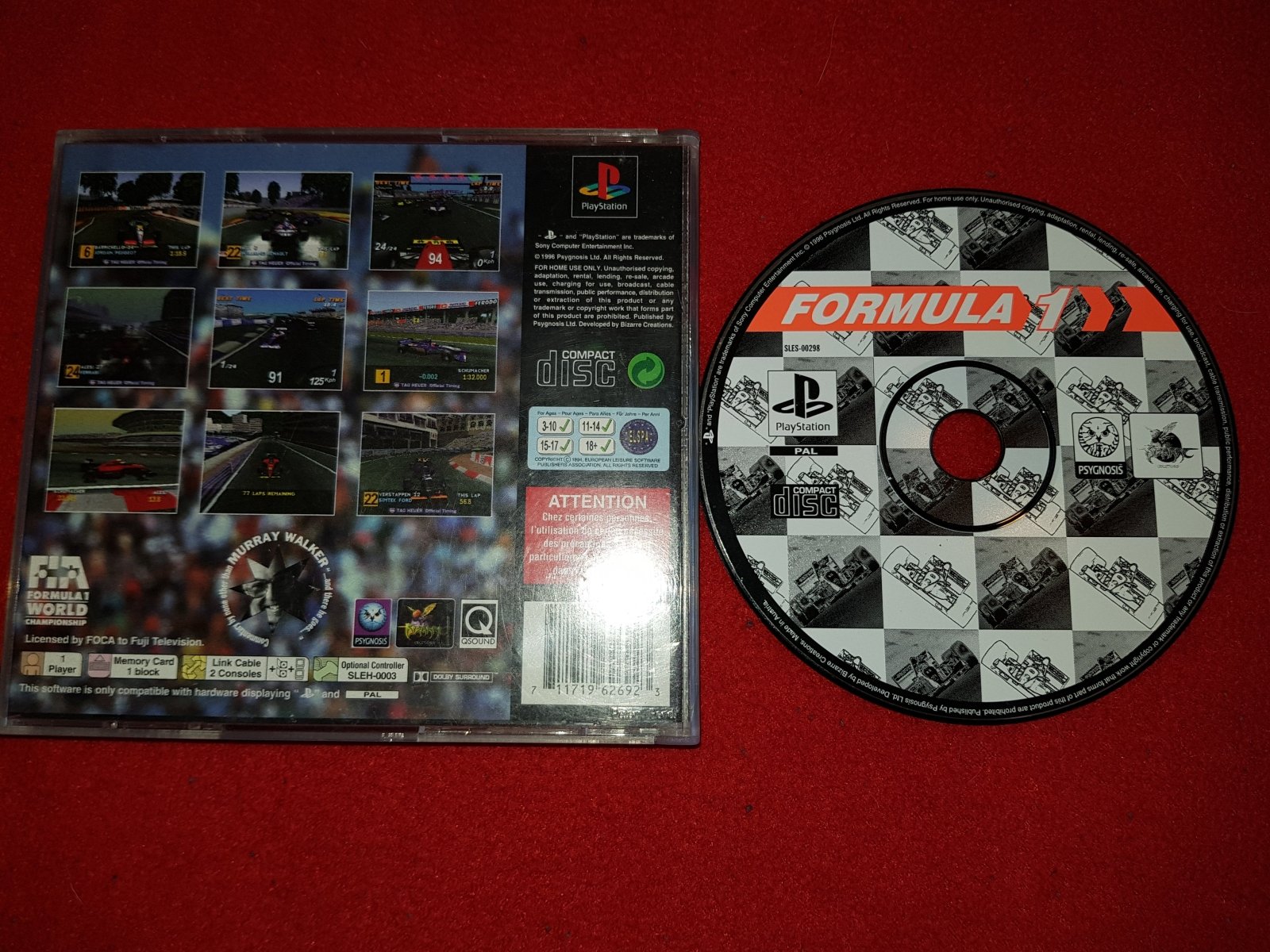 Formula 1 - PS1 Game - PlayStation, Games, Driving and racing - Level Up Gaming NZ
