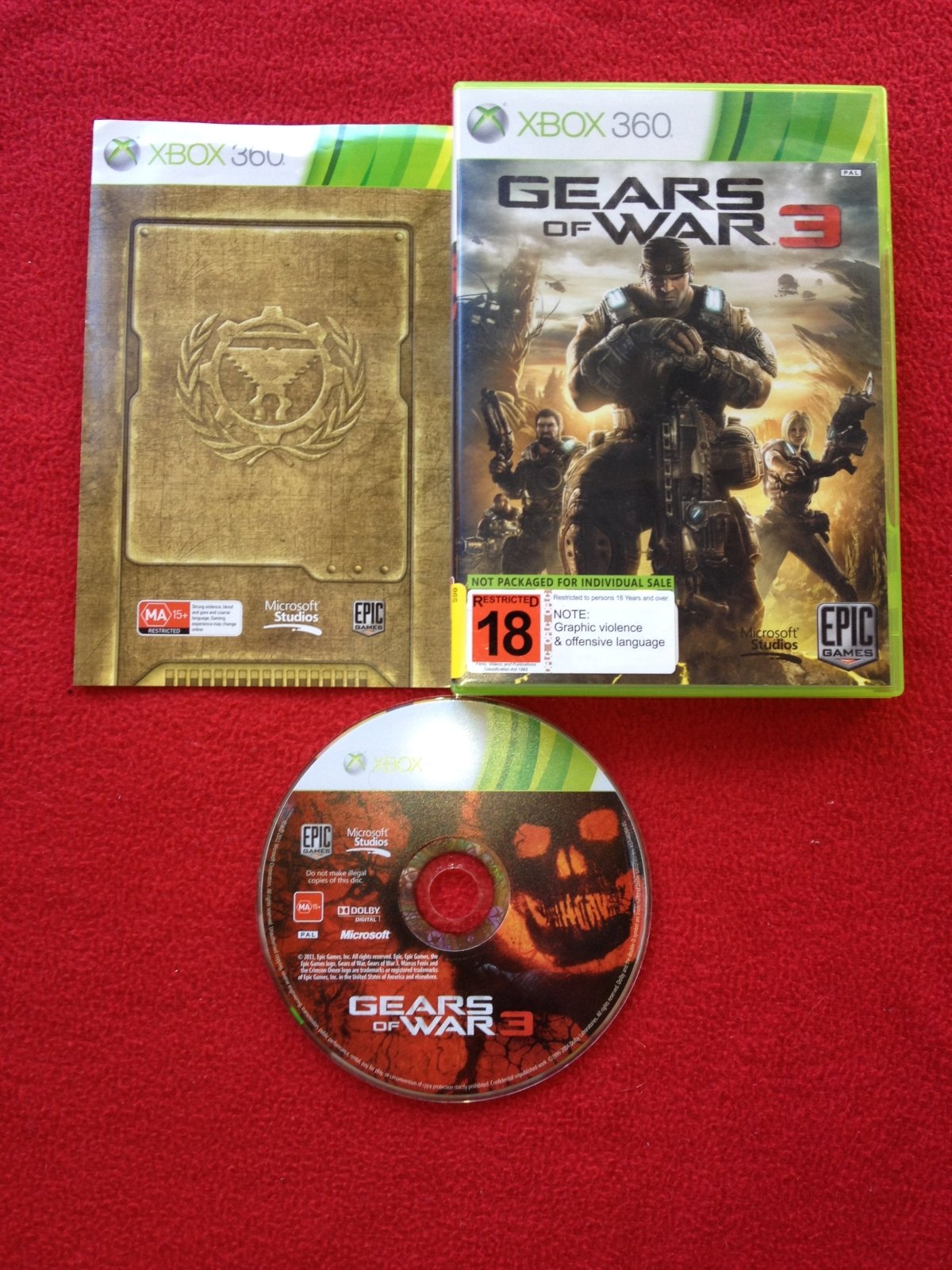 Gears of War 3 - 9.5/10! XBOX360 Game - Xbox 360, Games, Shooter - Level Up Gaming NZ