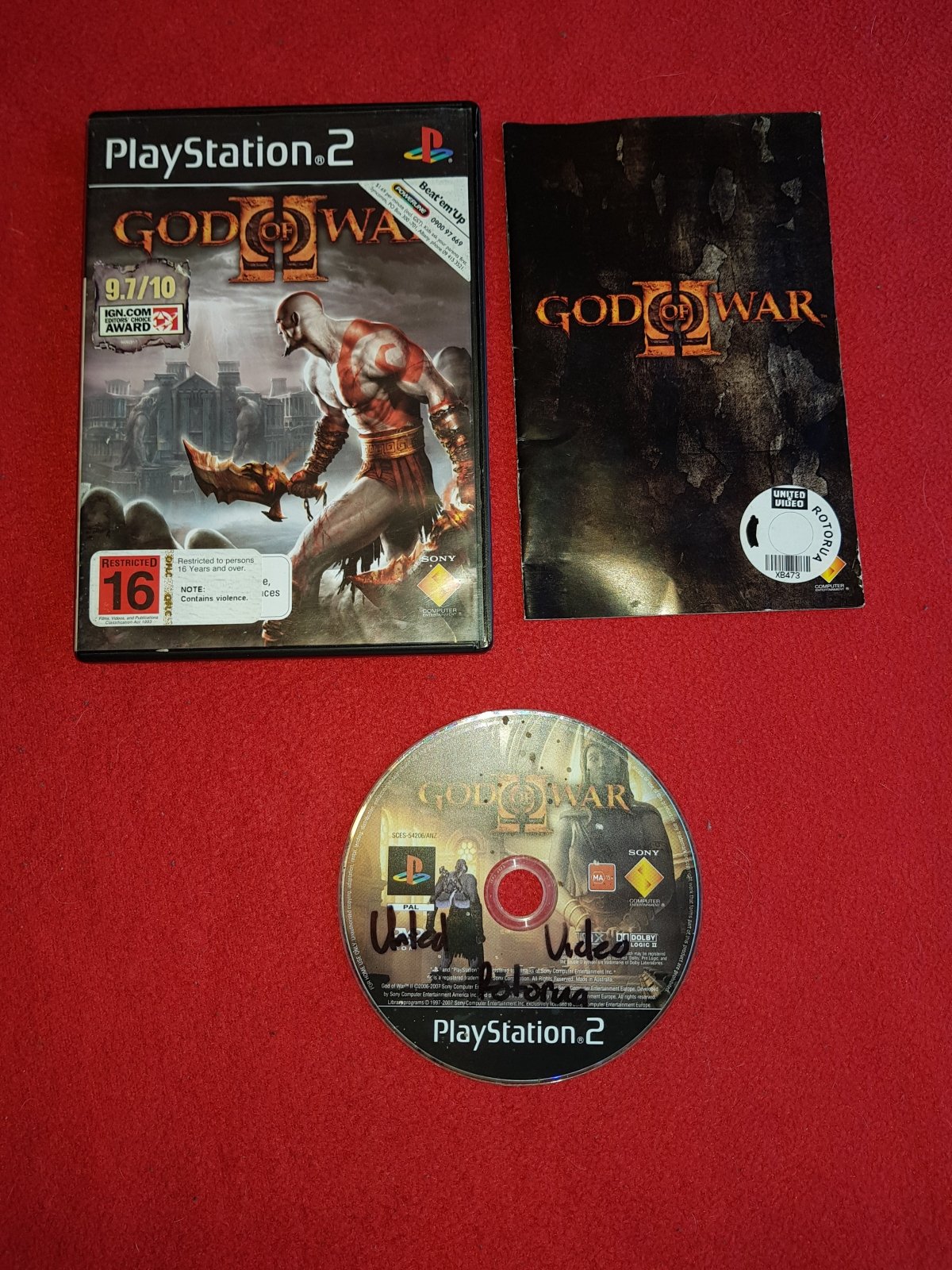 God of War 2 - 9.2/10! PS2 Game - PlayStation 2, Games, Action and adventure - Level Up Gaming NZ