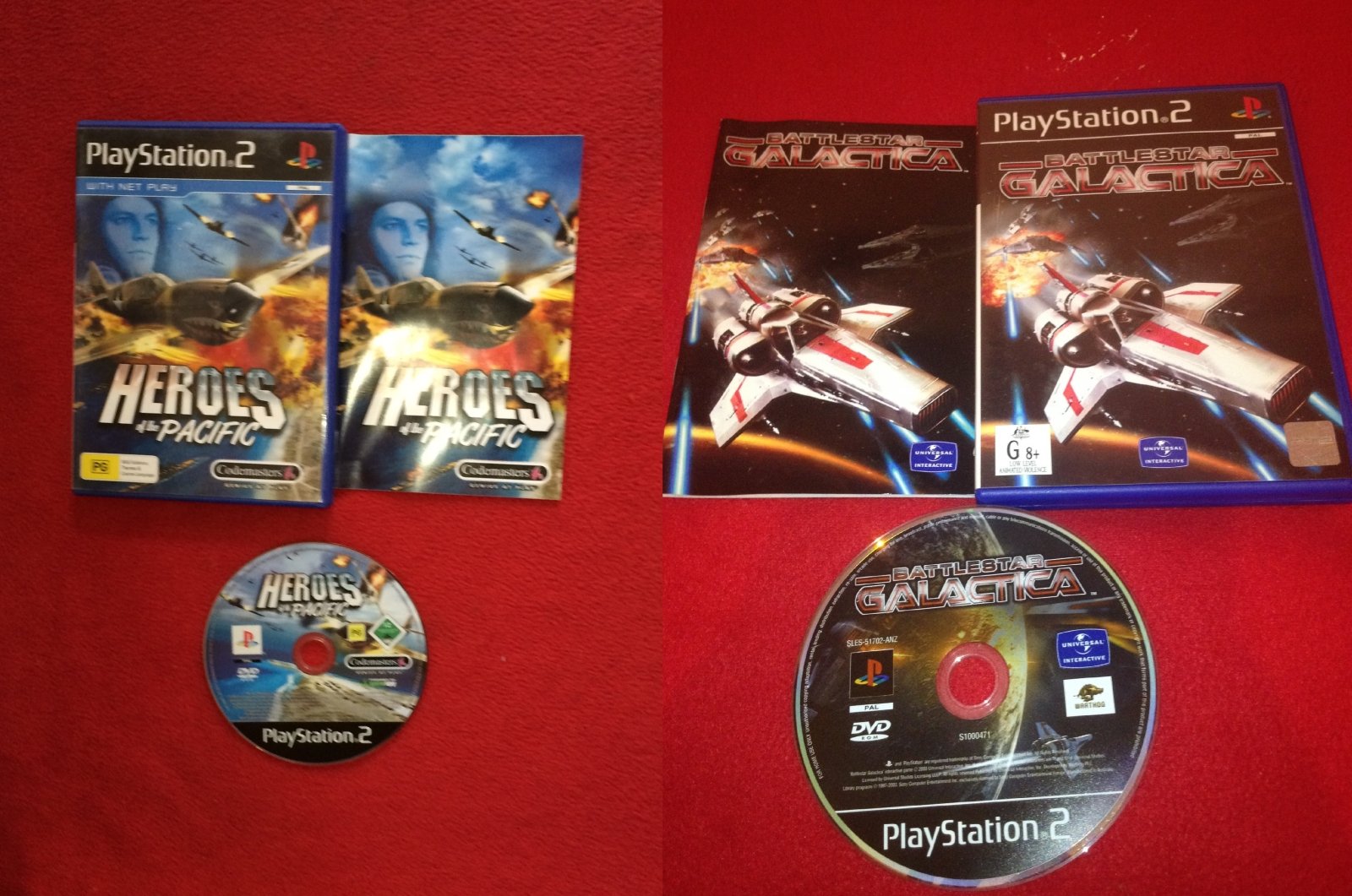 Heroes of the Pacific AND Battlestar - PS2 Games - PlayStation 2, Games, Action and adventure - Level Up Gaming NZ