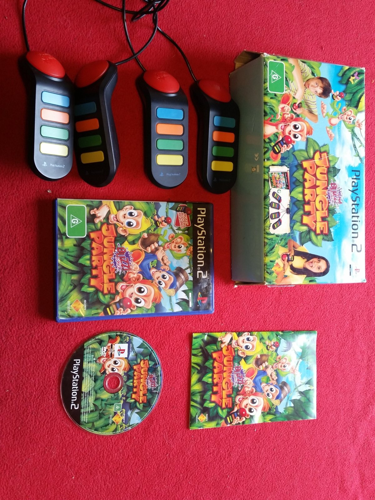 Buzz! Junior: Jungle Party WITH BUZZERS - PS2 Game - PlayStation 2, Games, Music and party - Level Up Gaming NZ