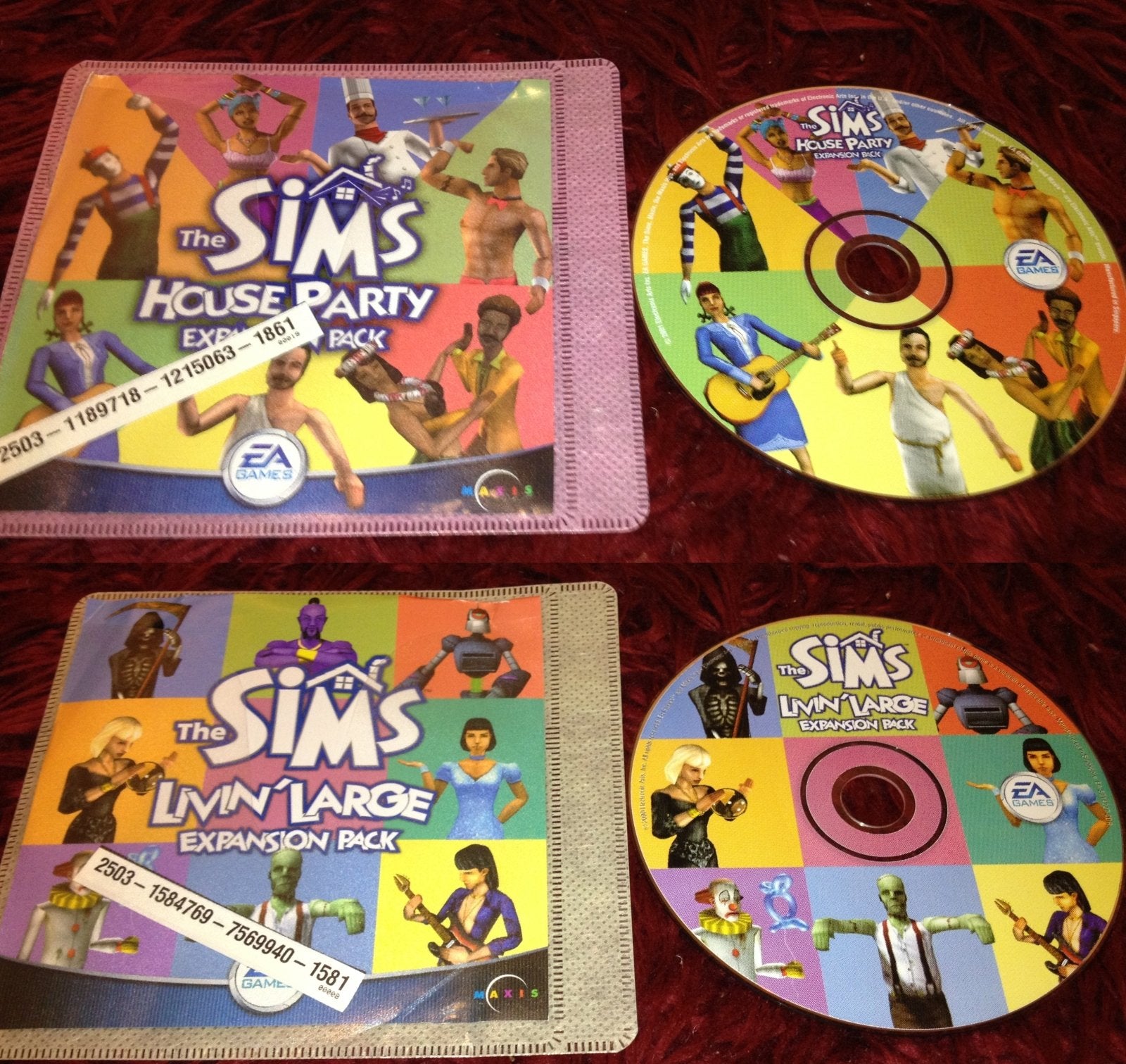 2 x Sims Expansions - Livin' Large + House Party - PC games, Simulation - Level Up Gaming NZ
