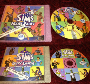 2 x Sims Expansions - Livin' Large + House Party