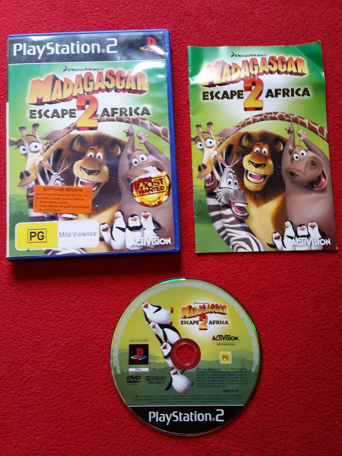 Madagascar 2: Escape 2 Africa - PS2 Game - PlayStation 2, Games, Action and adventure - Level Up Gaming NZ